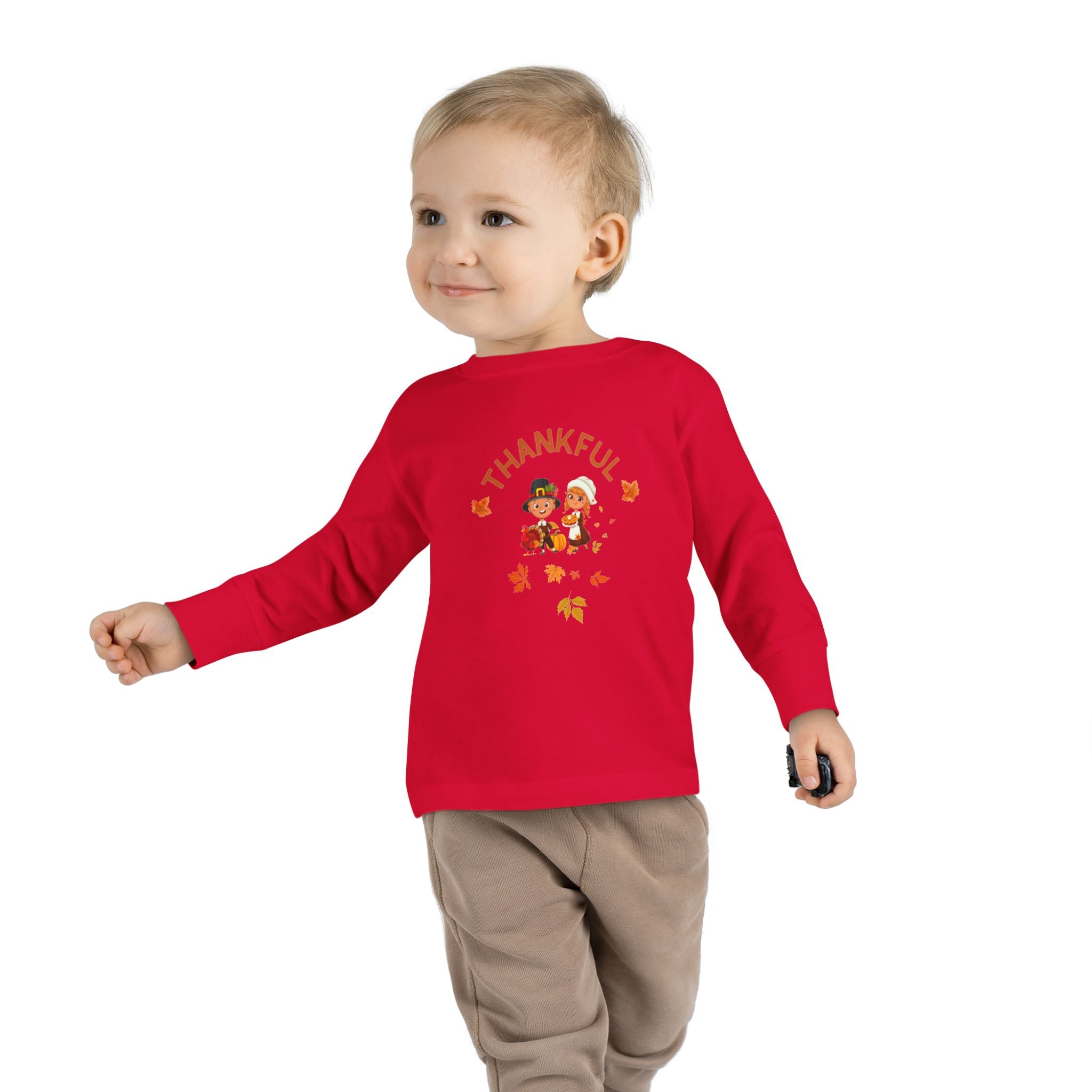 Pilgrims Turkey Day Toddler Long Sleeve Tee