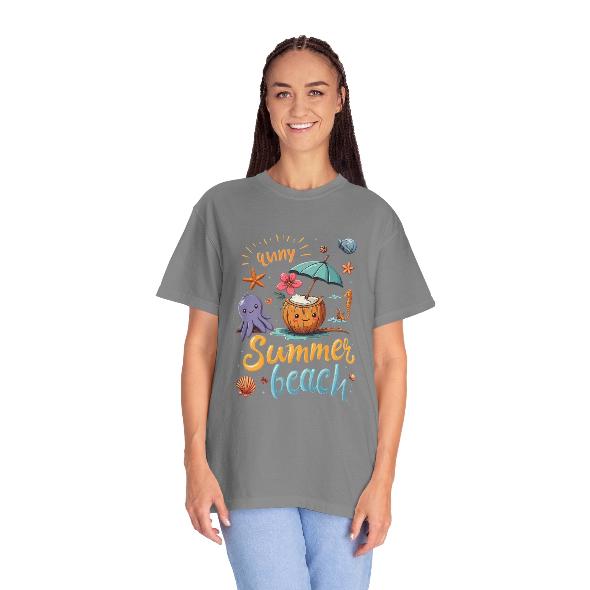 Sunny Summer Beach Fun Unisex T-shirt, Graphic Tee