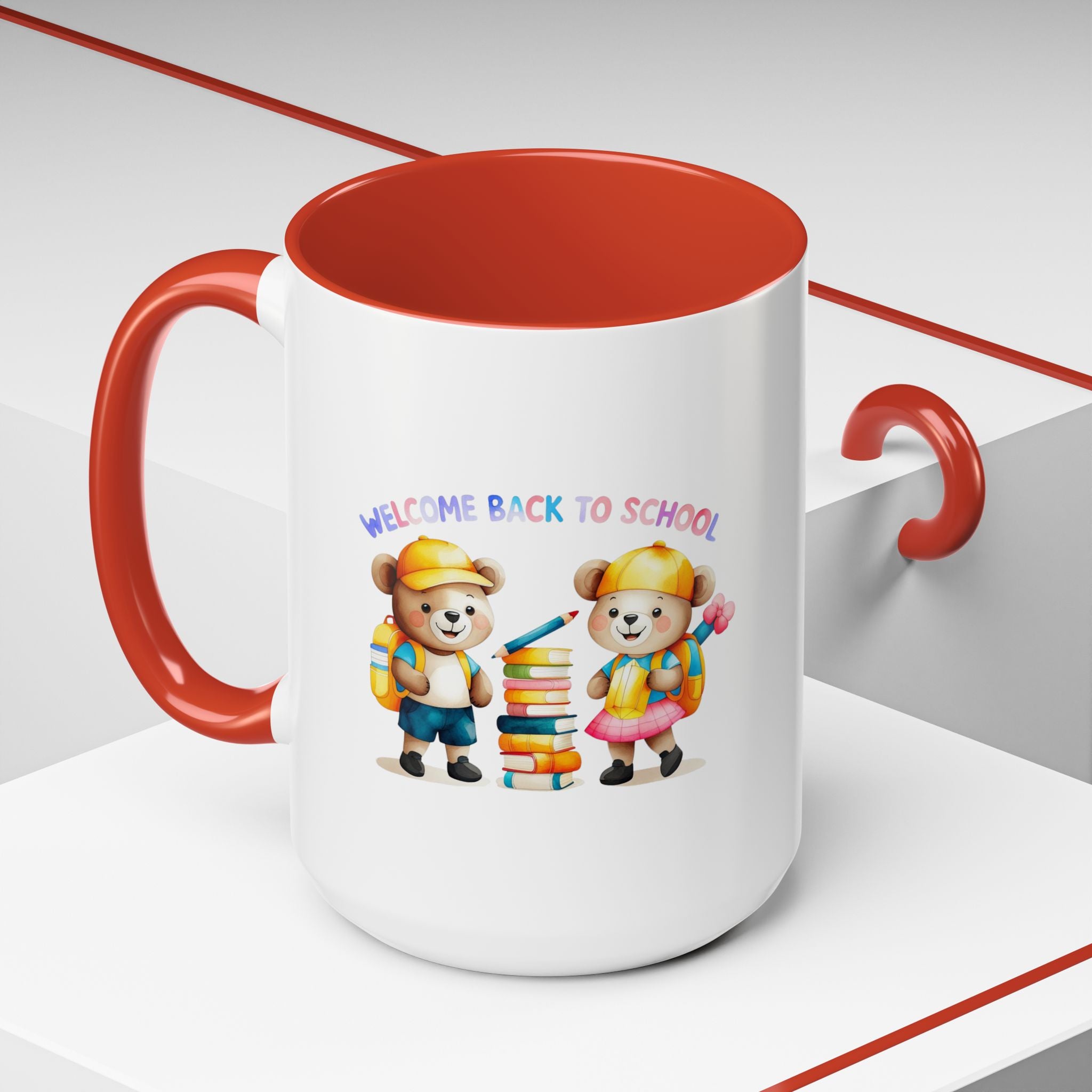 Welcome Back to School Bear Coffee Mug - 11oz, 15oz