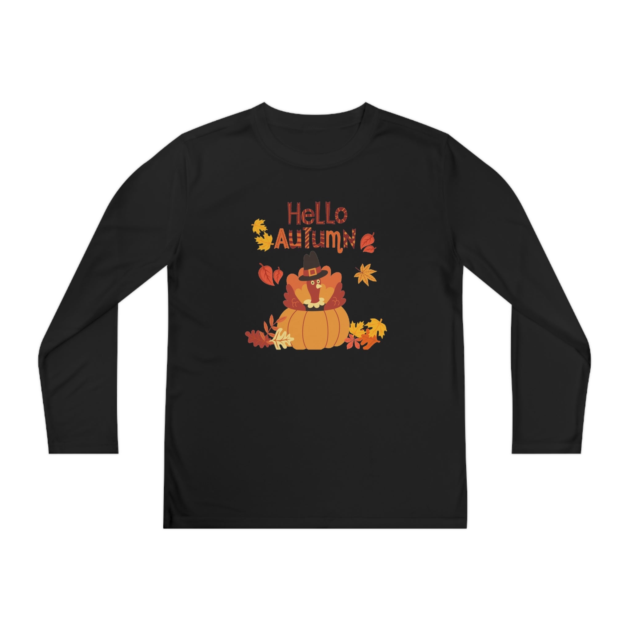 Hello Autumn Youth Long Sleeve Competitor Tee