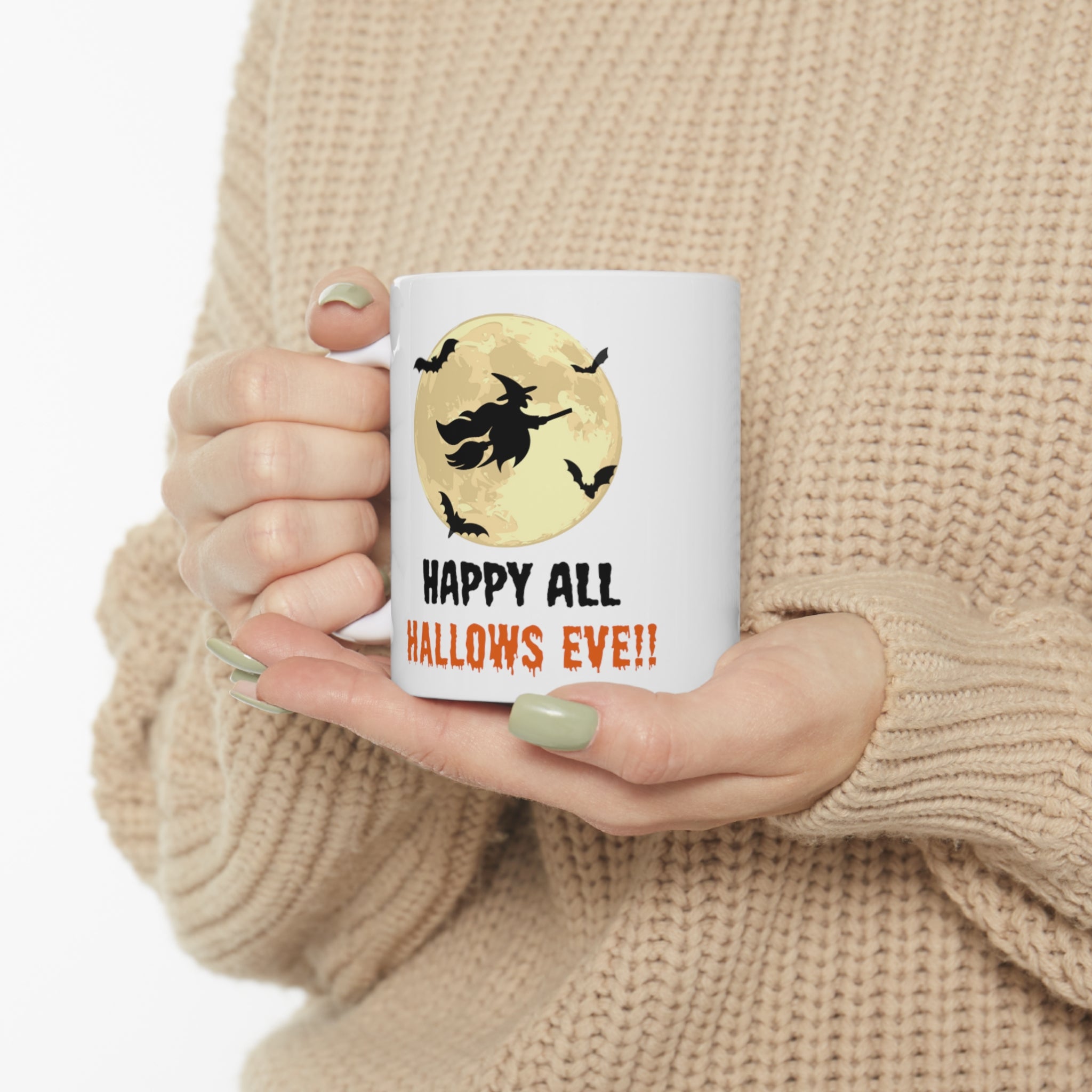Happy All Hallows Eve Ceramic Mug 11oz