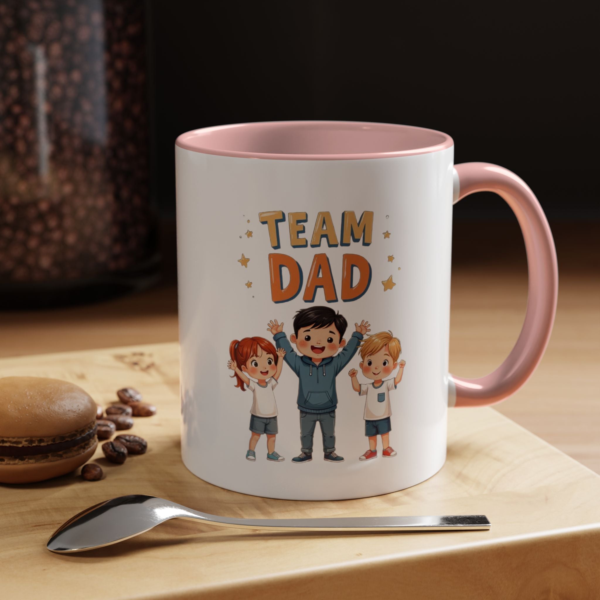 Team Dad Accent Coffee Mug