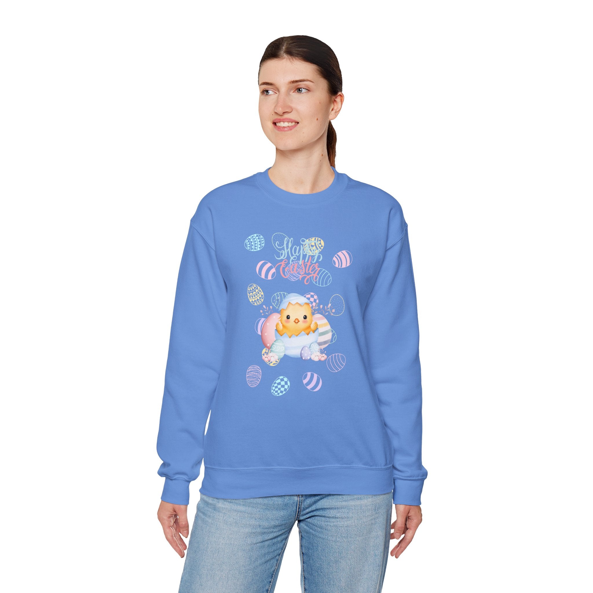 Chick Happy Easter Crewneck Sweatshirt - Unisex Heavy Blend™