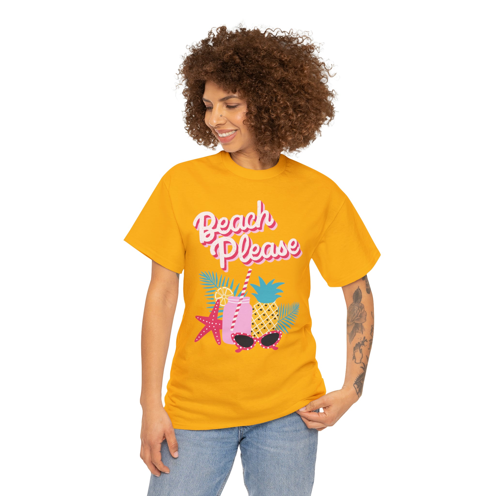 Beach Please Unisex Heavy Cotton Tee