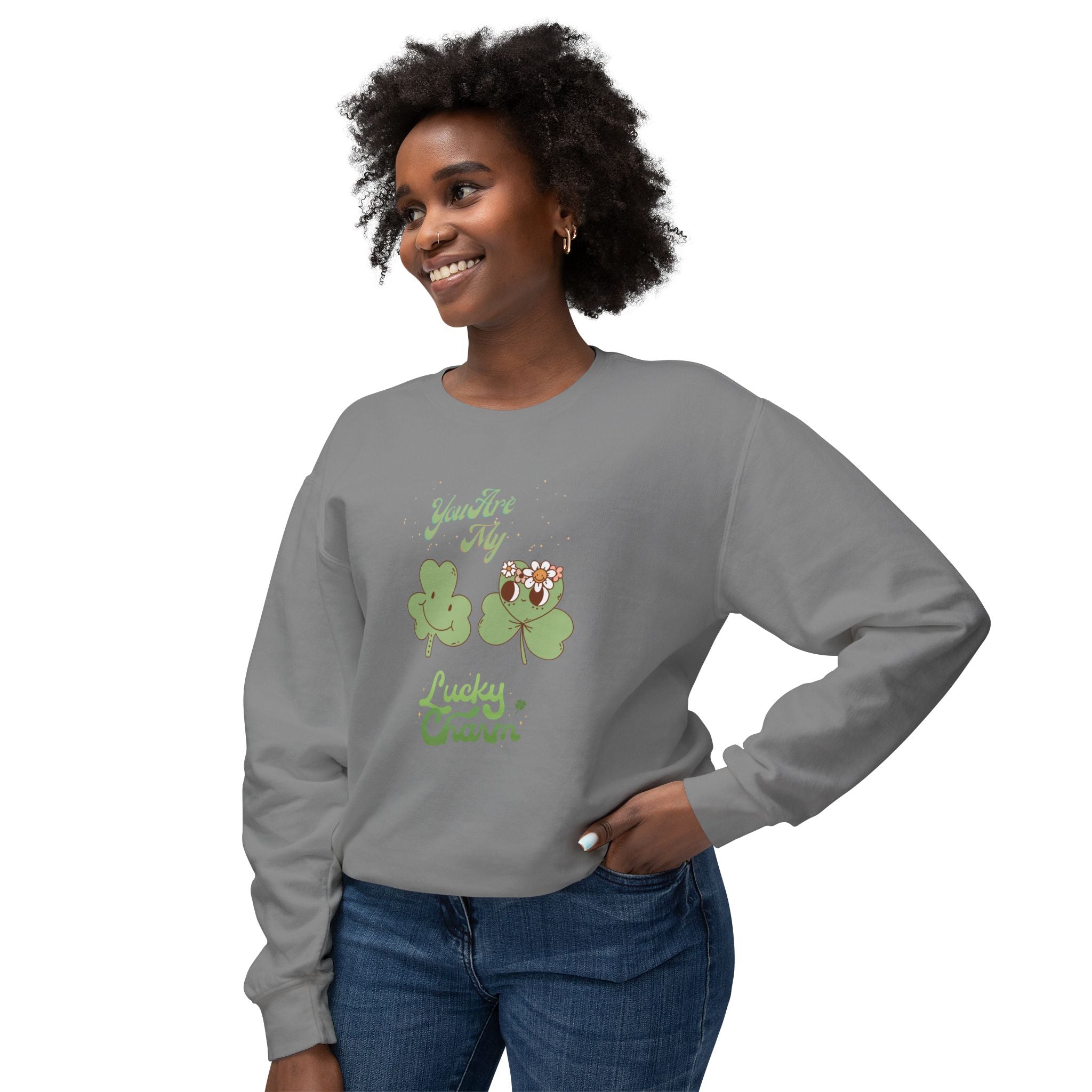 You're My Lucky Charm Unisex Lightweight Crewneck Sweatshirt