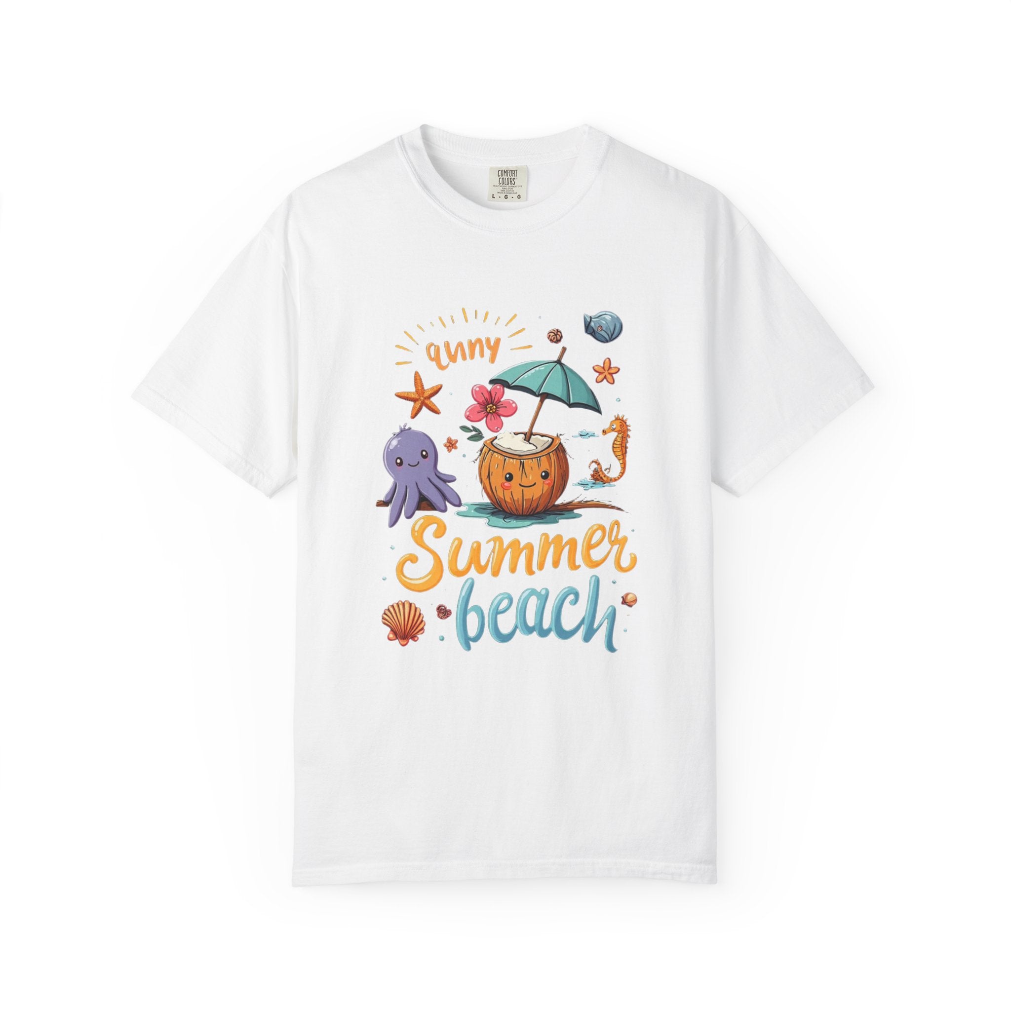 Sunny Summer Beach Fun Unisex T-shirt, Graphic Tee