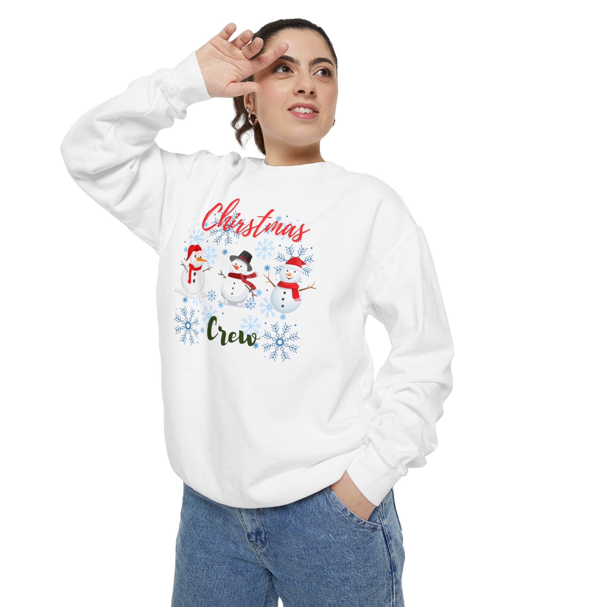 Christmas Crew Unisex Garment-Dyed Sweatshirt