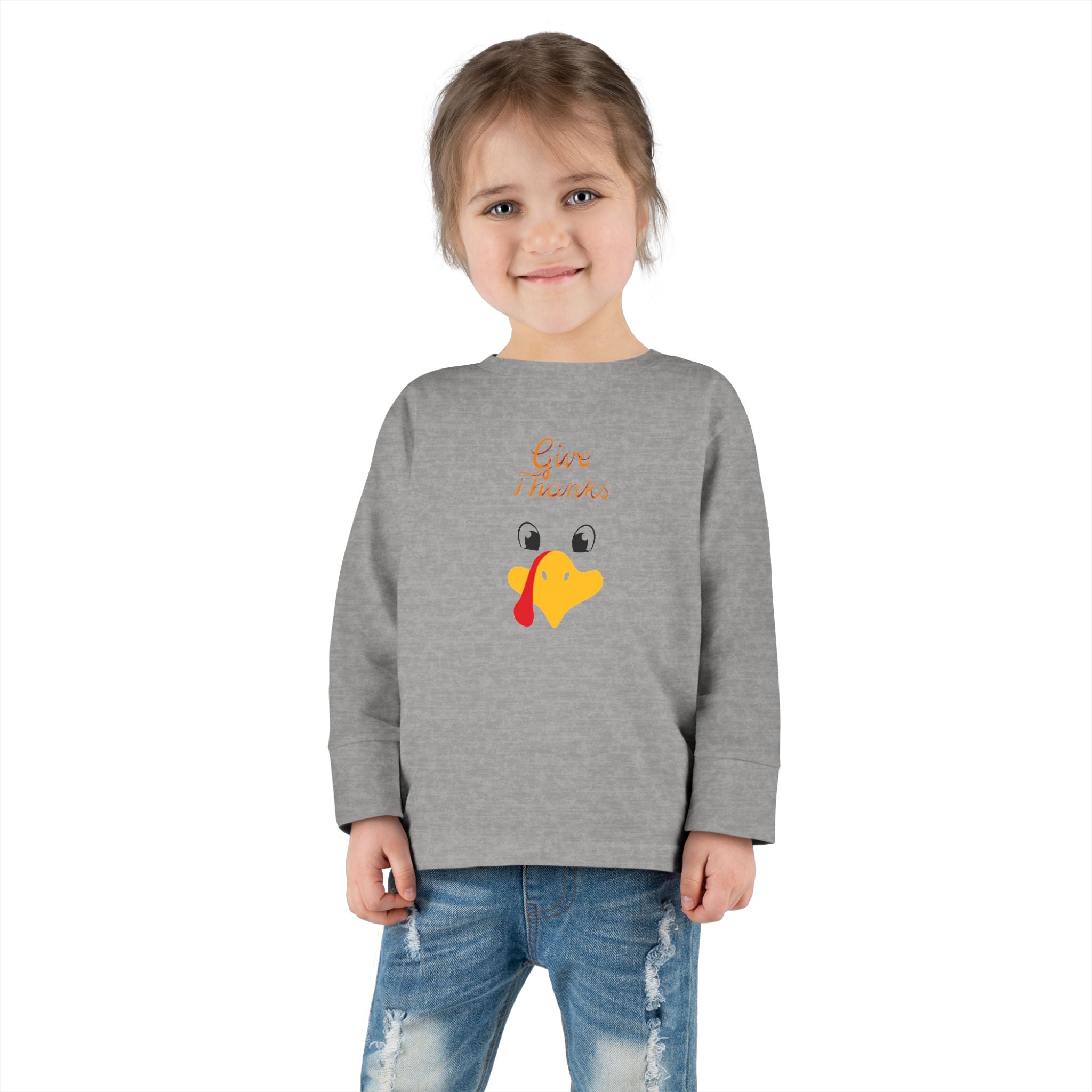 Give Thanks Toddler Long Sleeve Tee