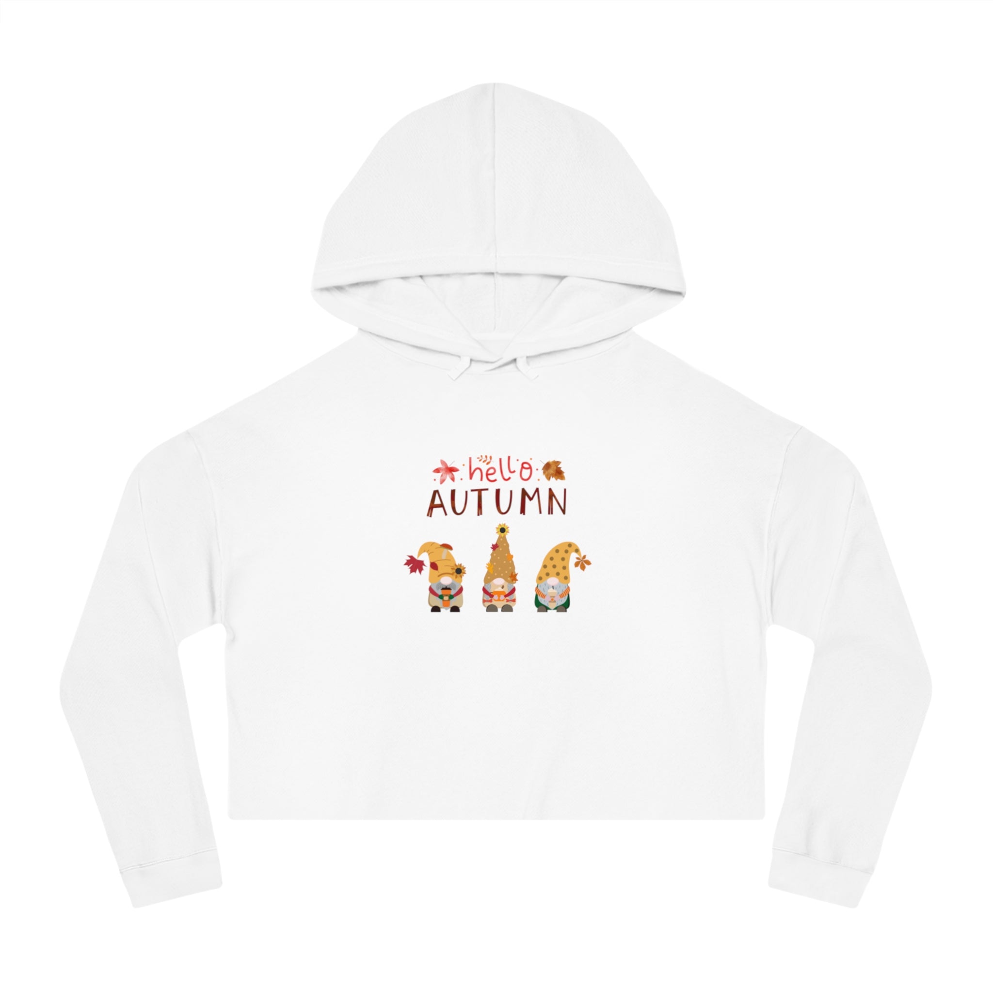 Autumn Season Women’s Cropped Hooded Sweatshirt