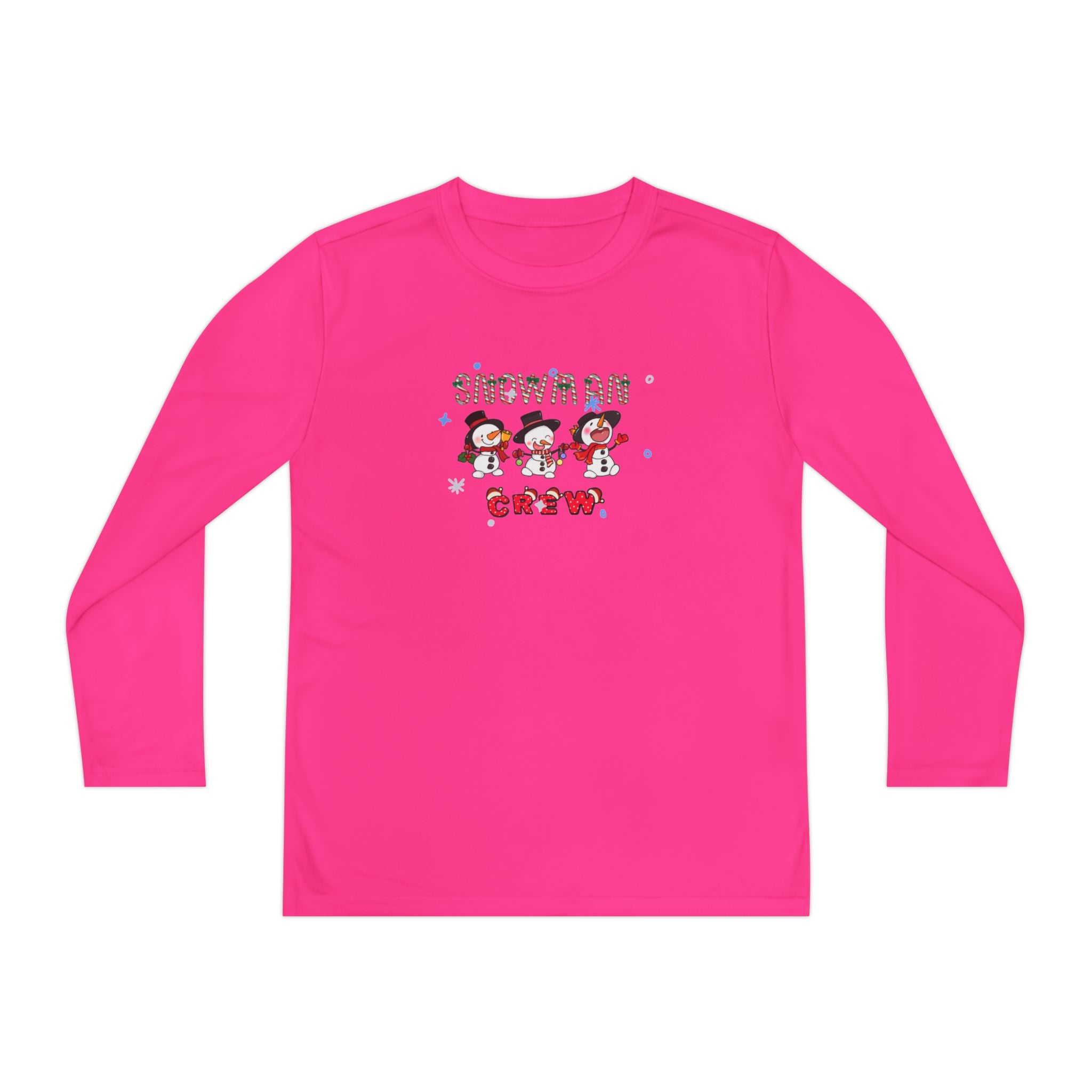 Snowman Crew Youth Long Sleeve Competitor Tee