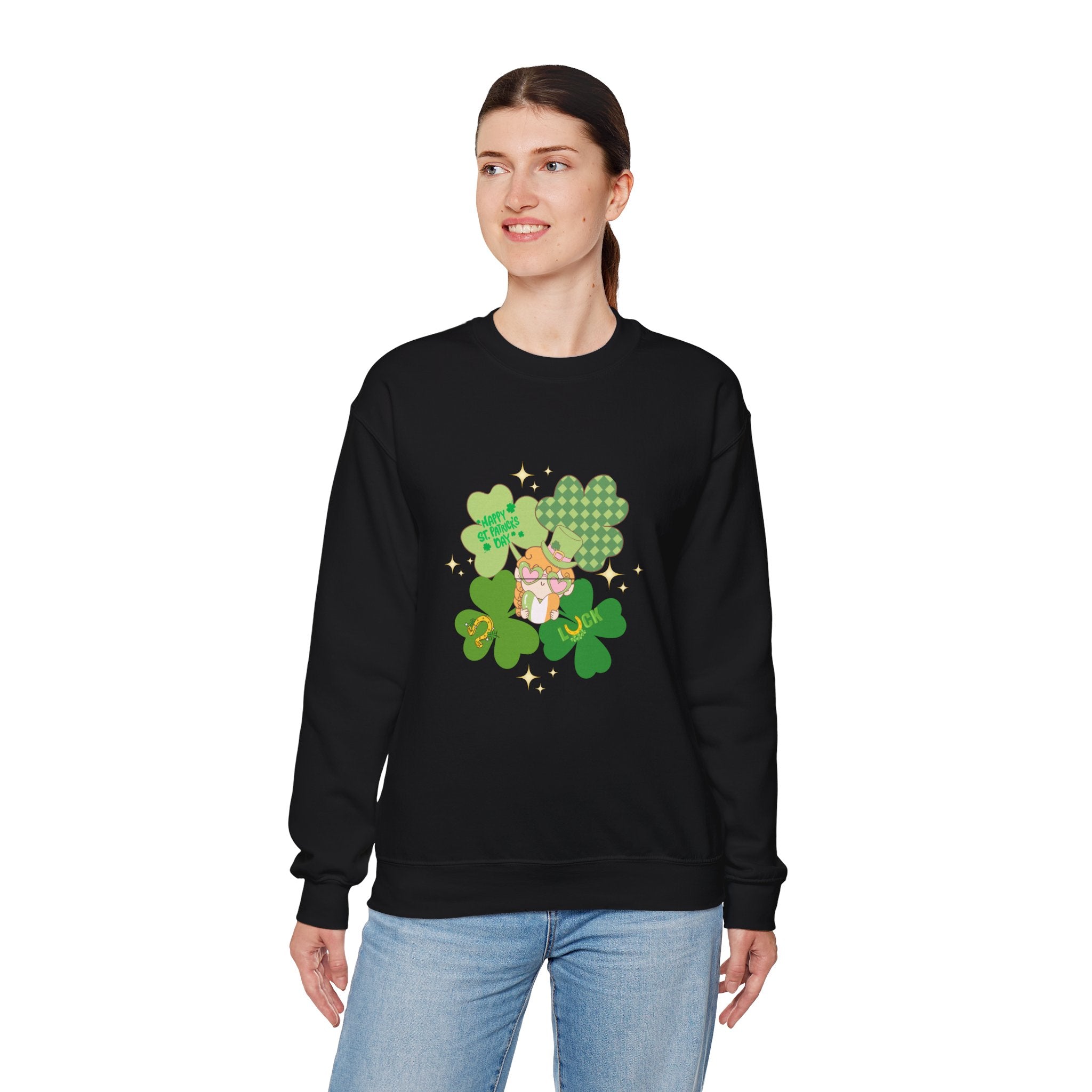 Retro St. Paddy's Day Unisex Heavy Blend™ Crewneck Sweatshirt