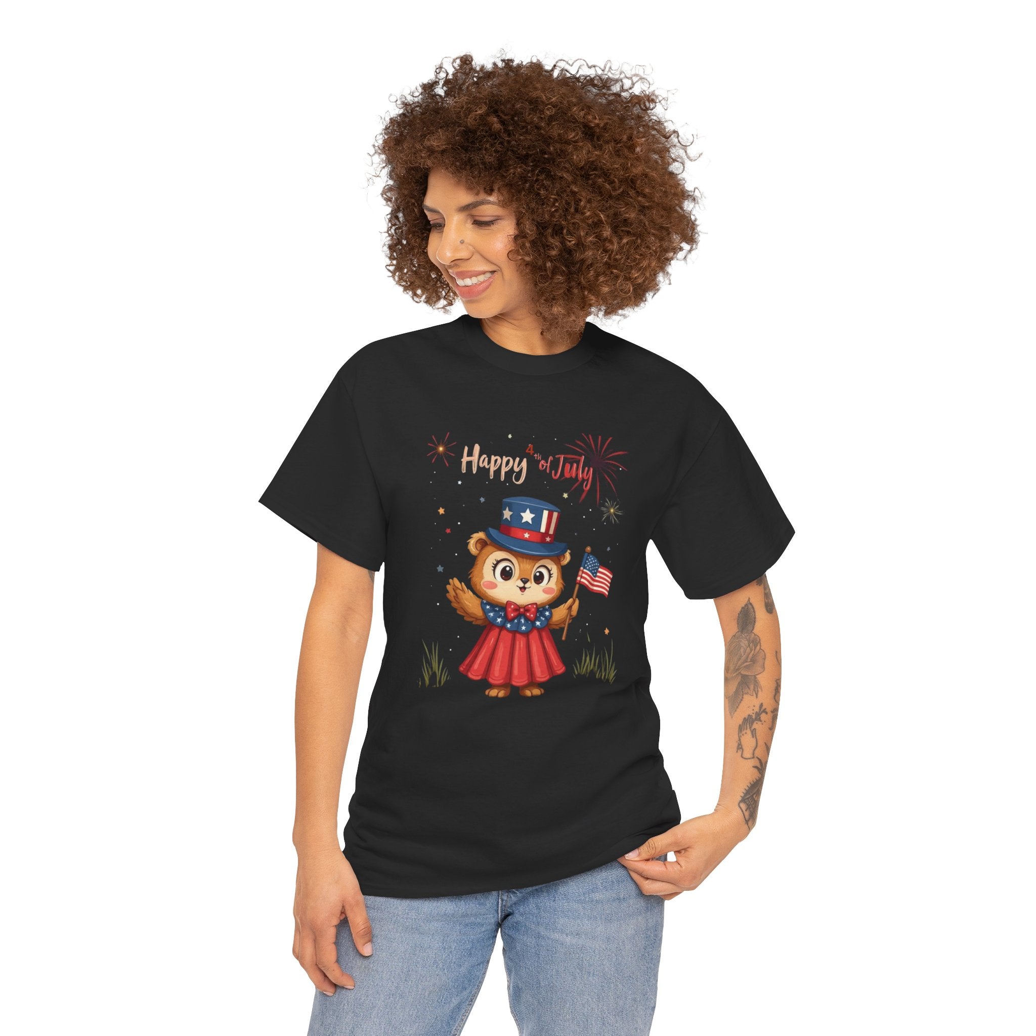 Happy Independence Day Unisex Heavy Cotton T-Shirt