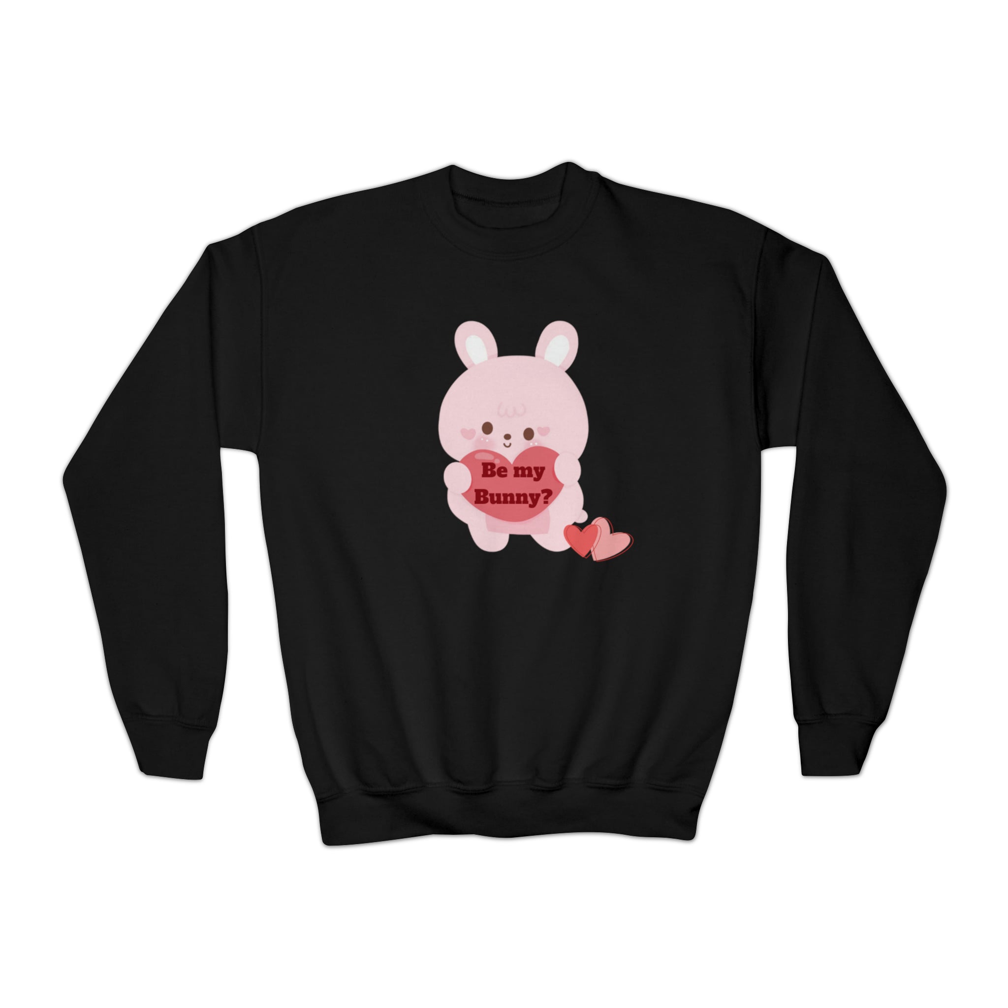V-Day Bunny Youth Crewneck Sweatshirt