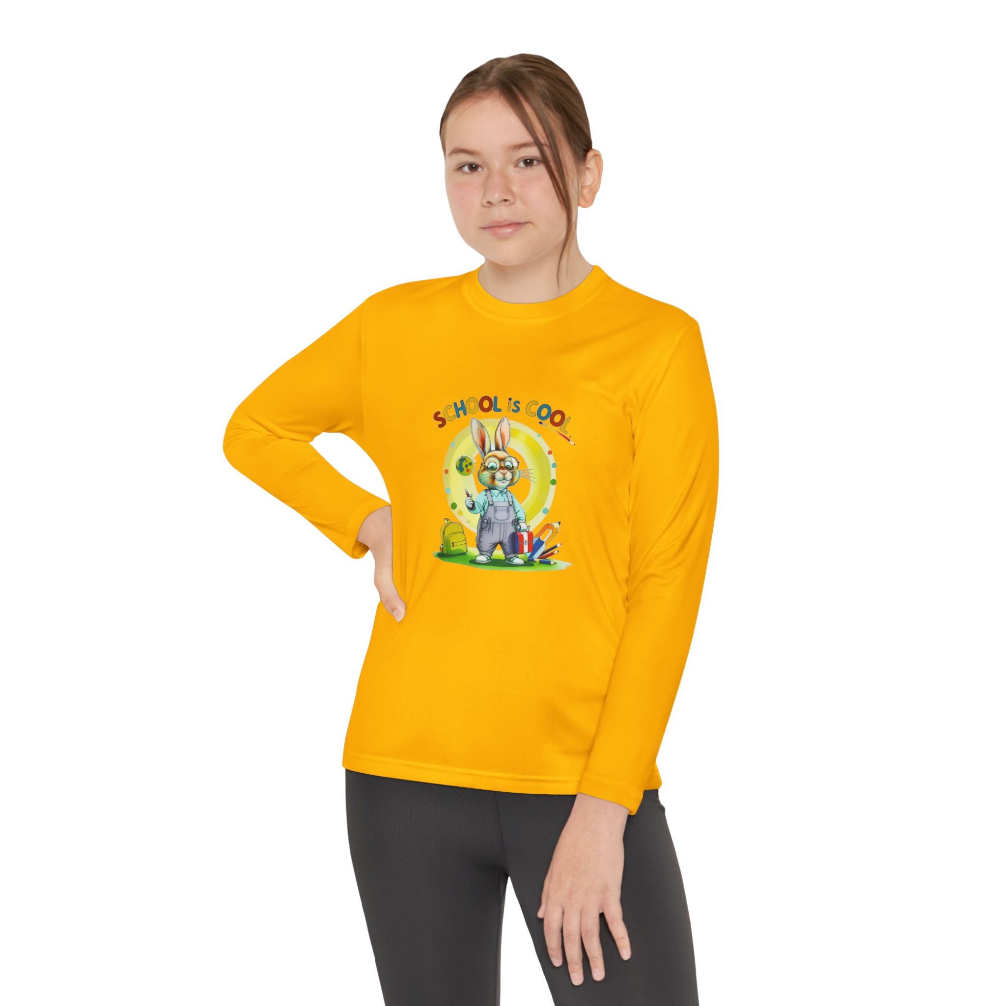 School is Cool Youth Long Sleeve Competitor Tee