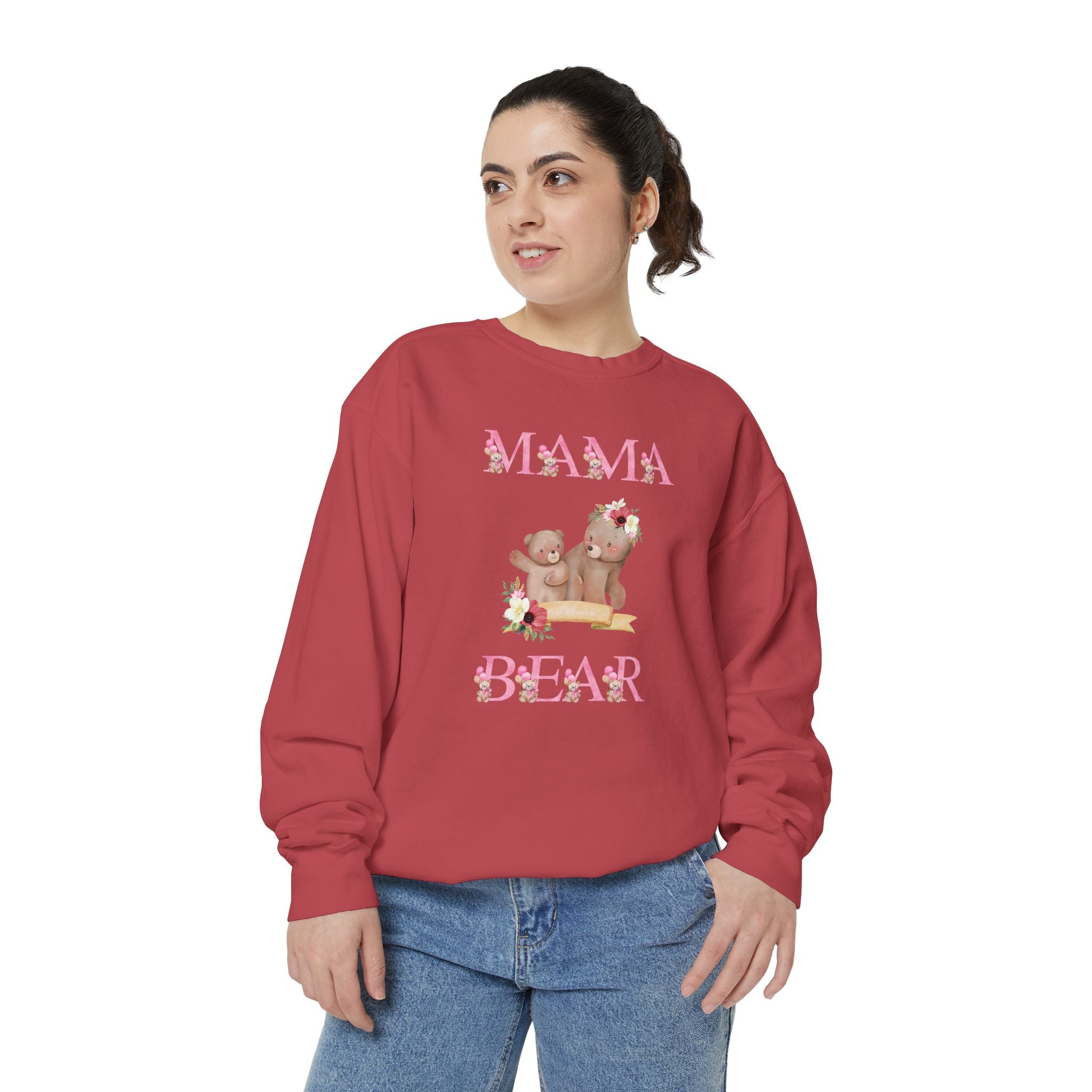 Mama Bear Unisex Garment-Dyed Sweatshirt