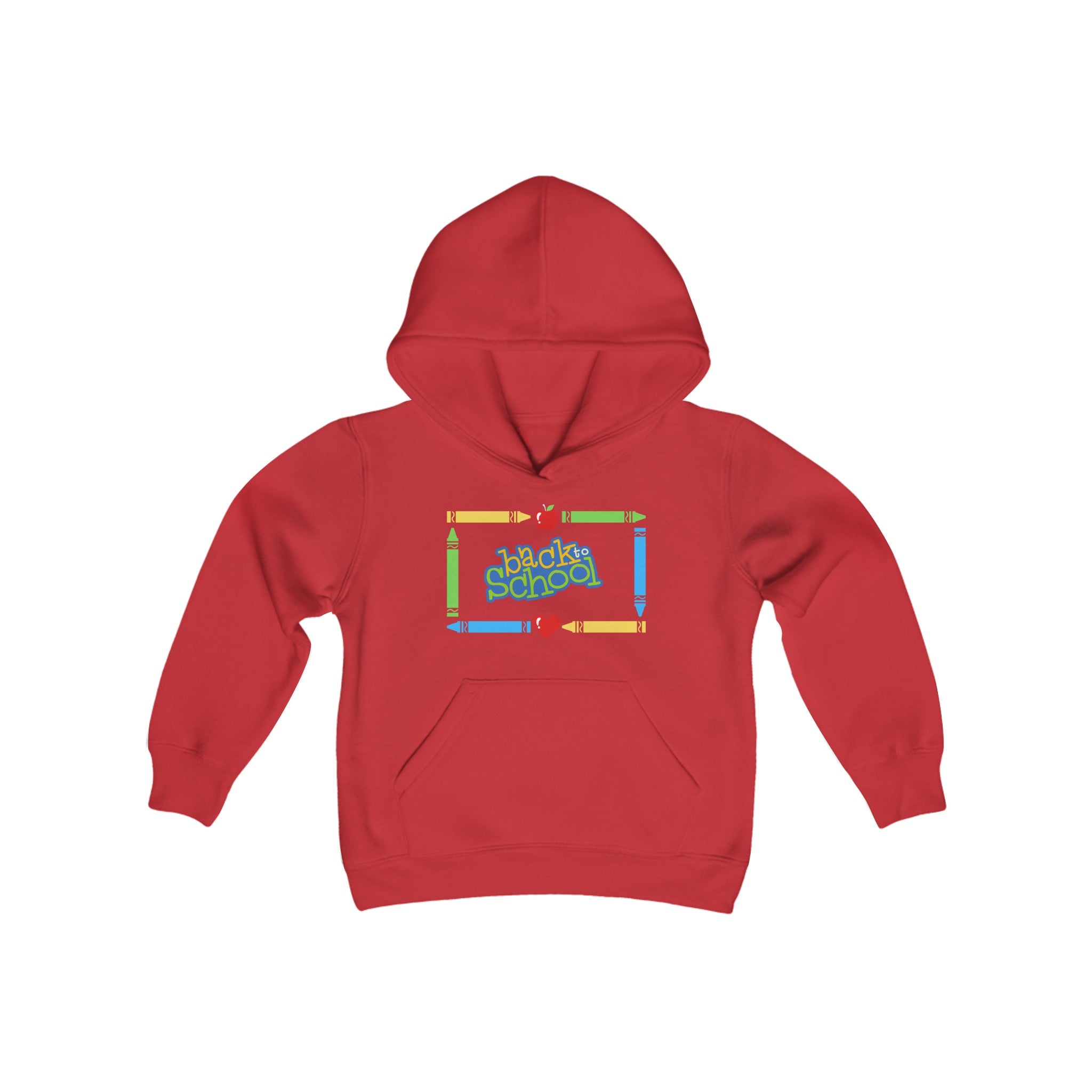 Back To School Youth Heavy Blend Hooded Sweatshirt