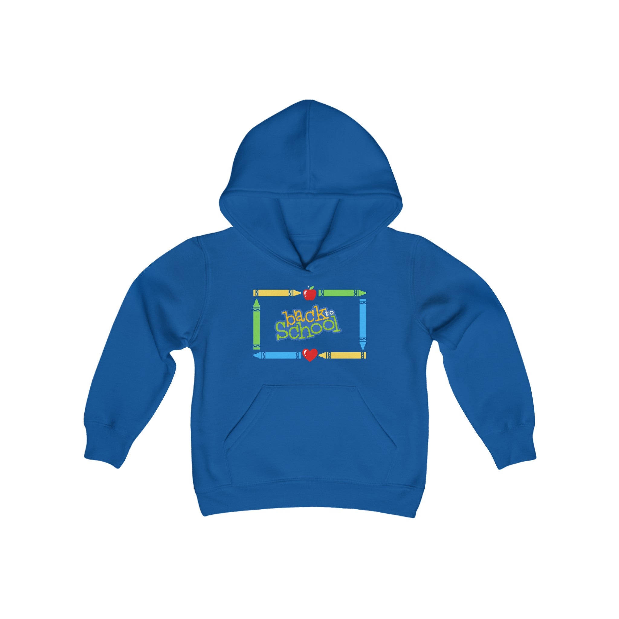 Back To School Youth Heavy Blend Hooded Sweatshirt