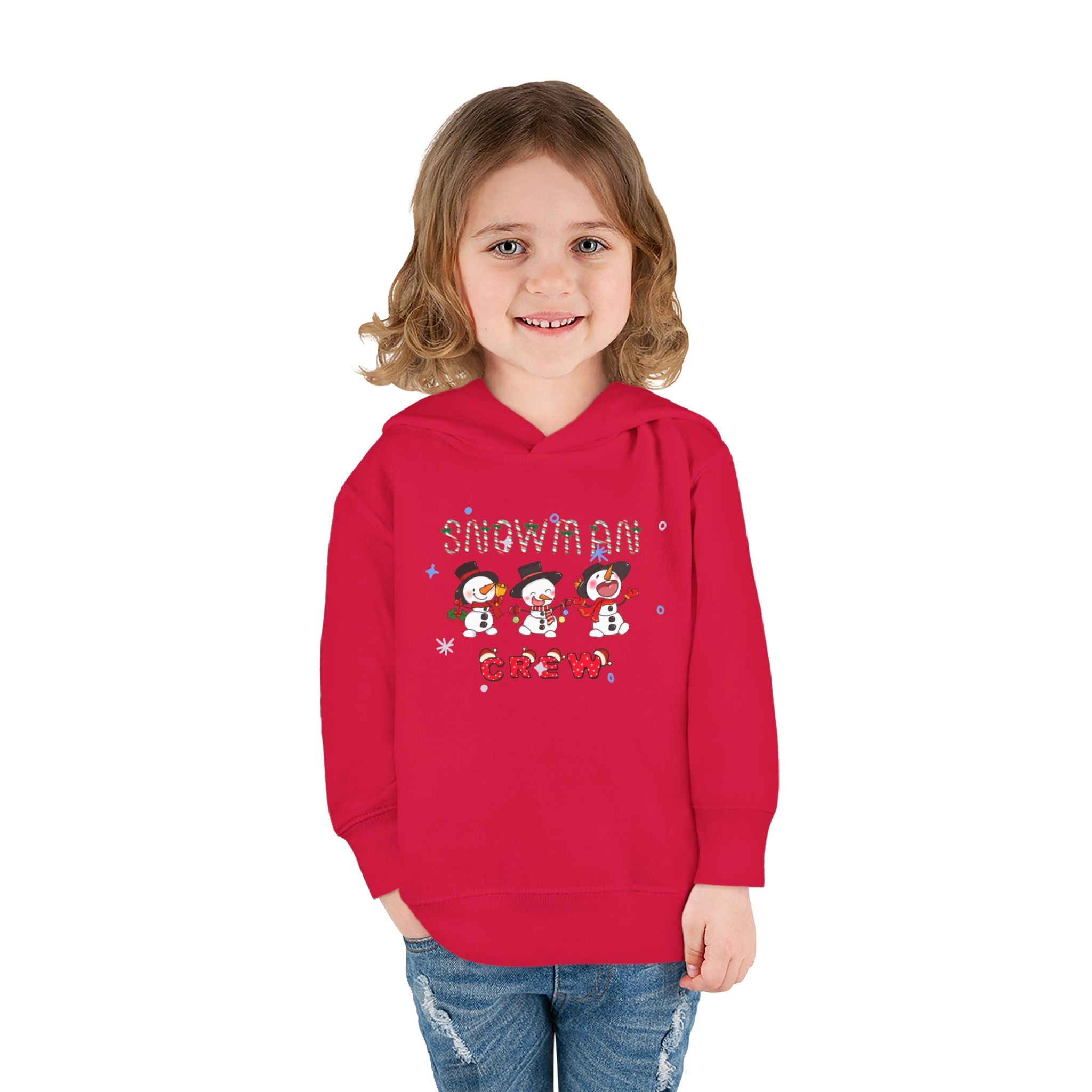 Snowman Crew Toddler Pullover Fleece Hoodie