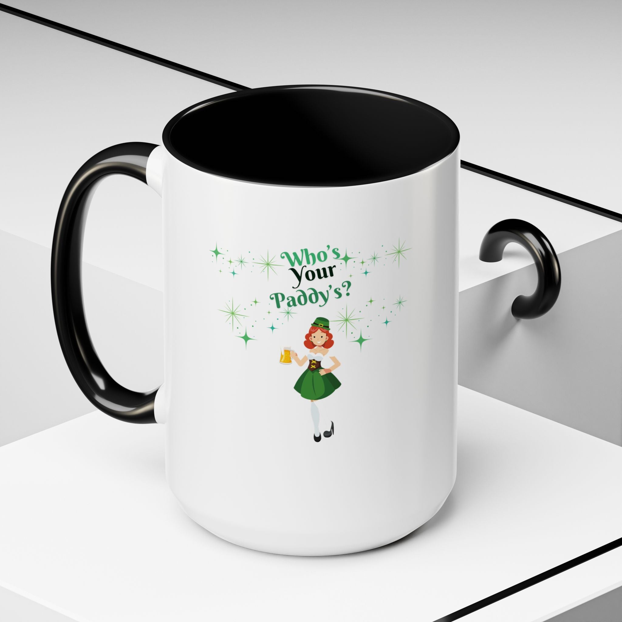 Who's Your Paddy's? Accent Coffee Mug