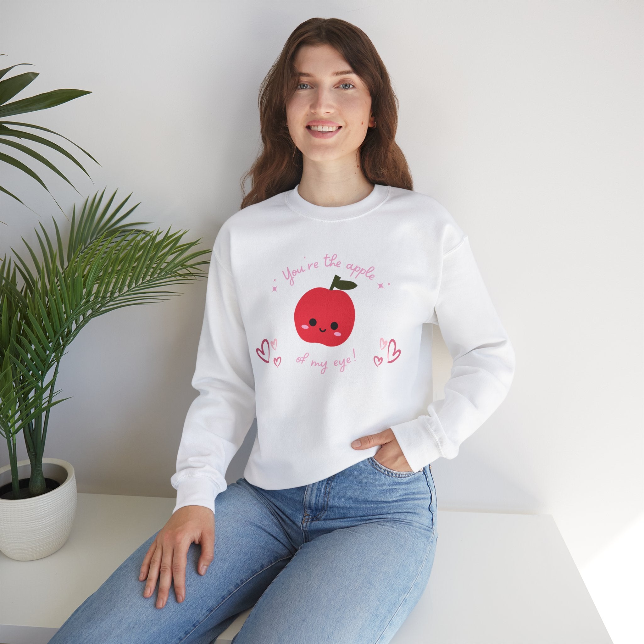 You Are The Apple Of My Eyes Unisex Heavy Blend™ Crewneck Sweatshirt