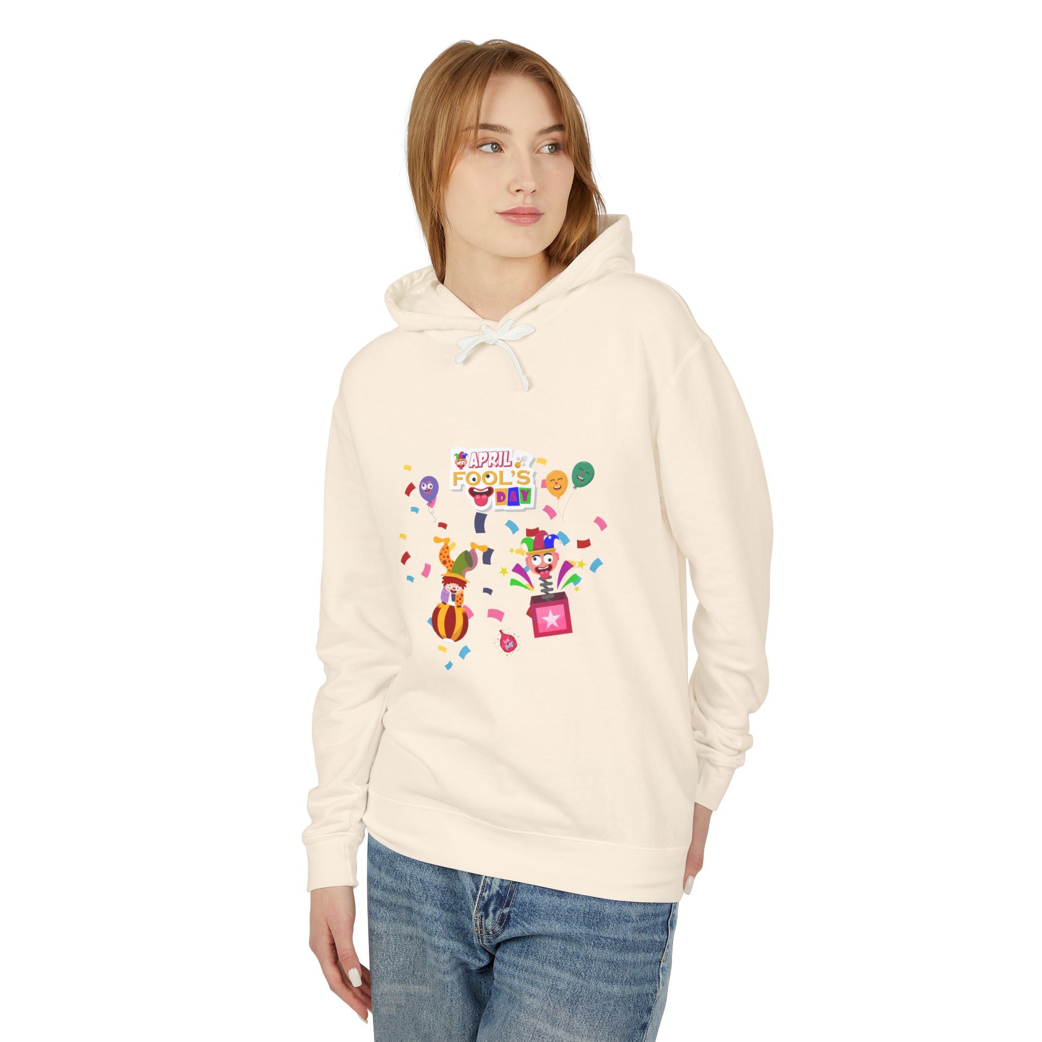 All April Fool's Day Unisex Lightweight Hooded Sweatshirt