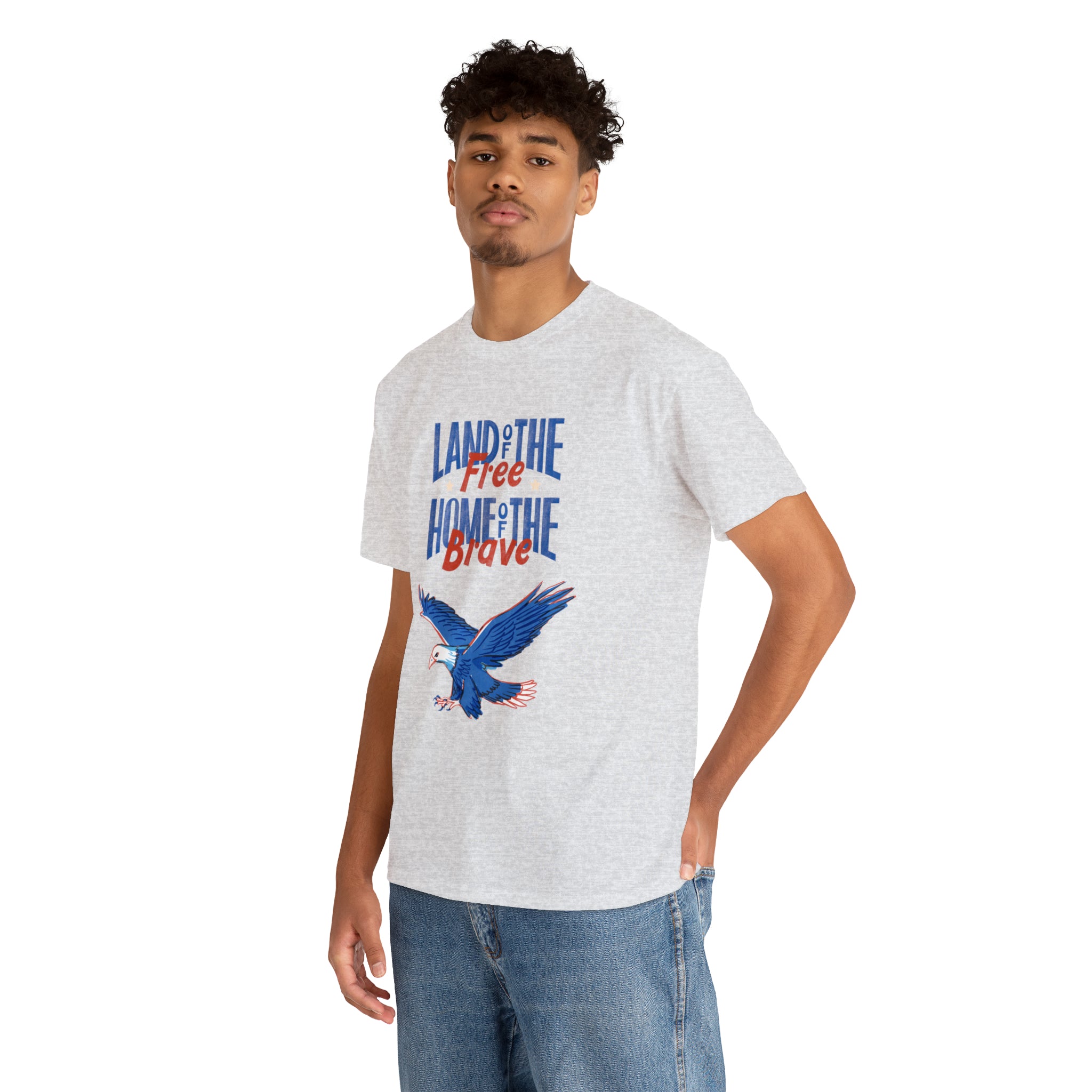 Land Of The Free Home Of The Brave Unisex Heavy Cotton Tee