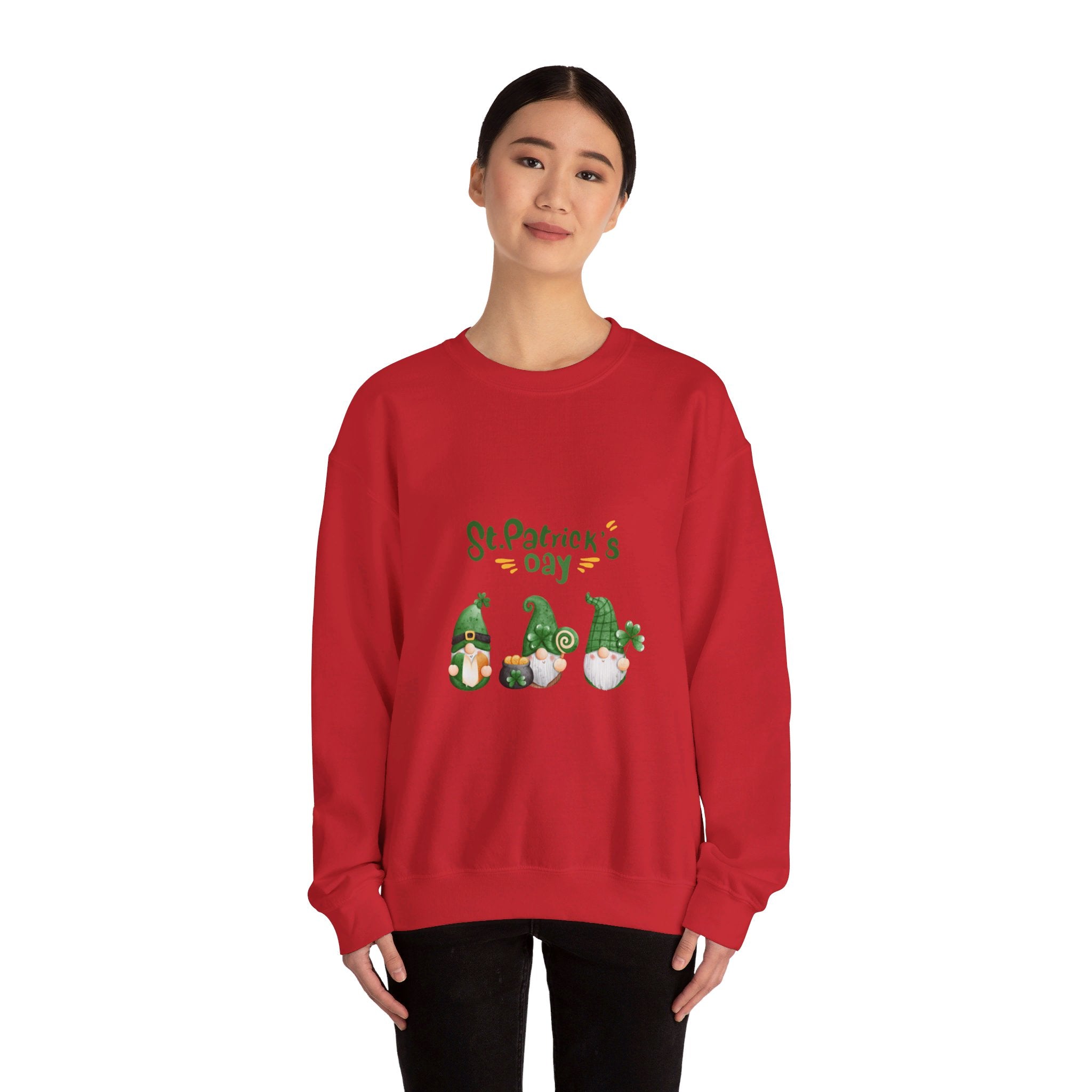 St Patty's Day Gnome Unisex Heavy Blend™ Crewneck Sweatshirt