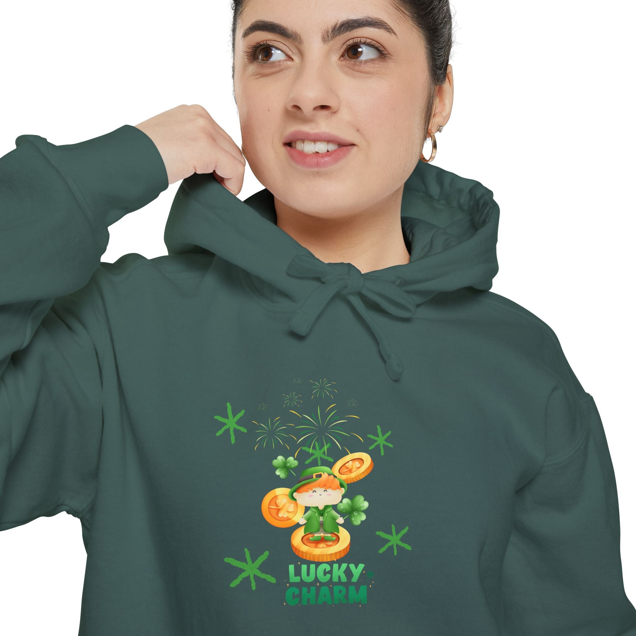Lucky Charm Unisex Garment-Dyed Hoodie