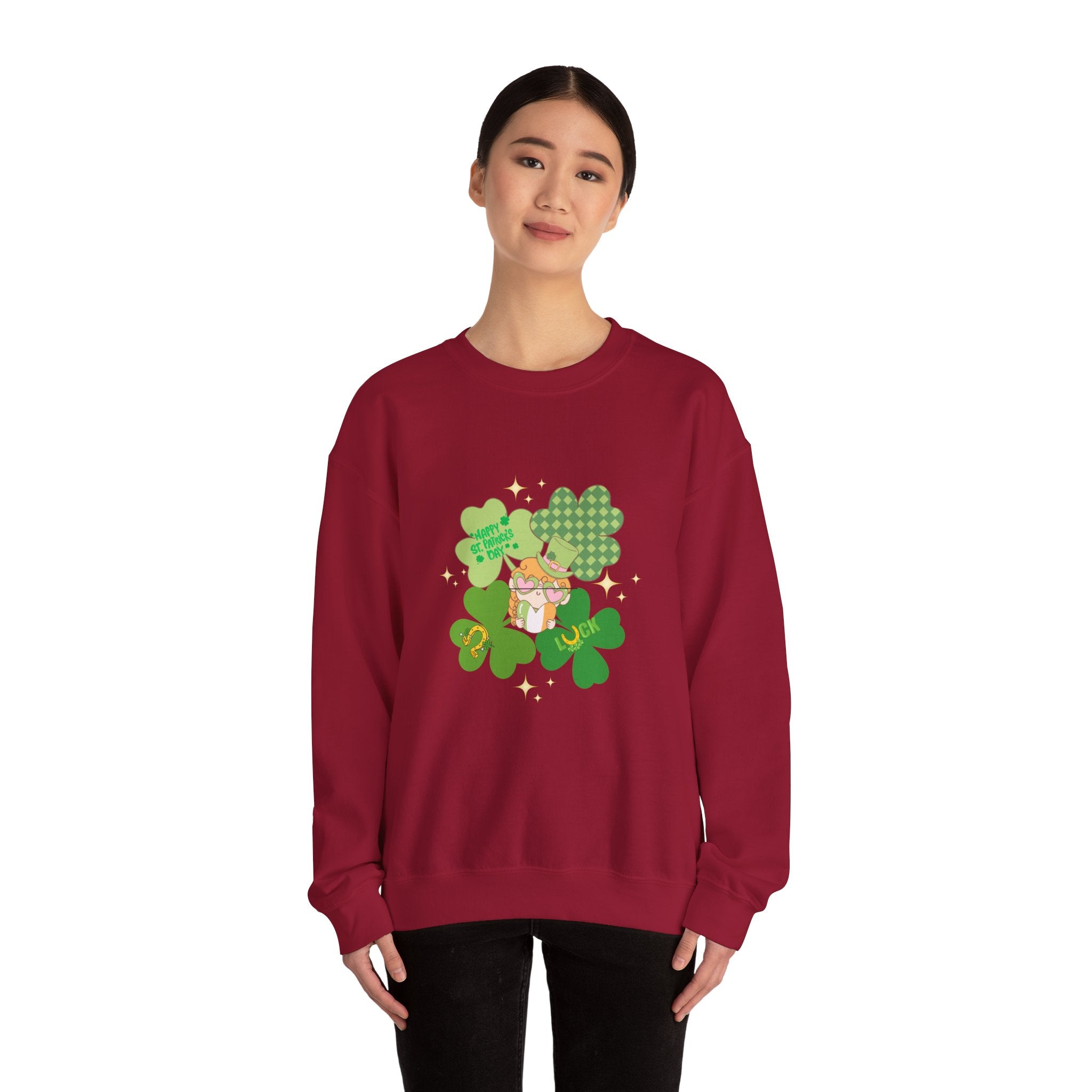 Retro St. Paddy's Day Unisex Heavy Blend™ Crewneck Sweatshirt