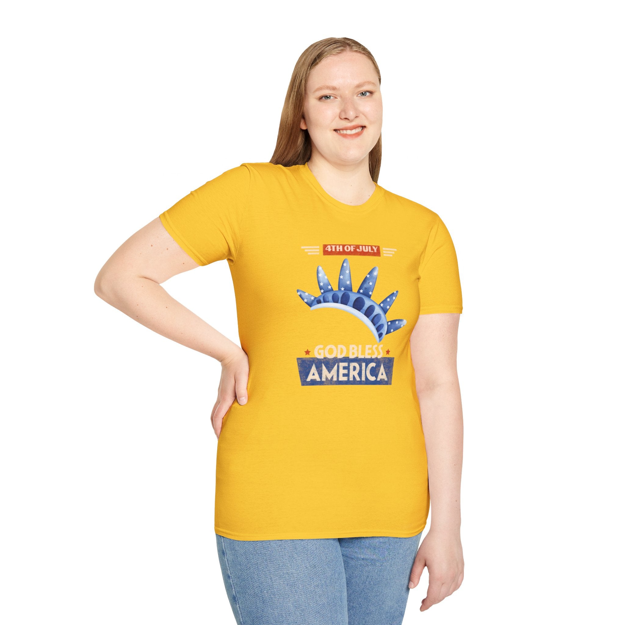 God Bless America Unisex Softstyle T-Shirt