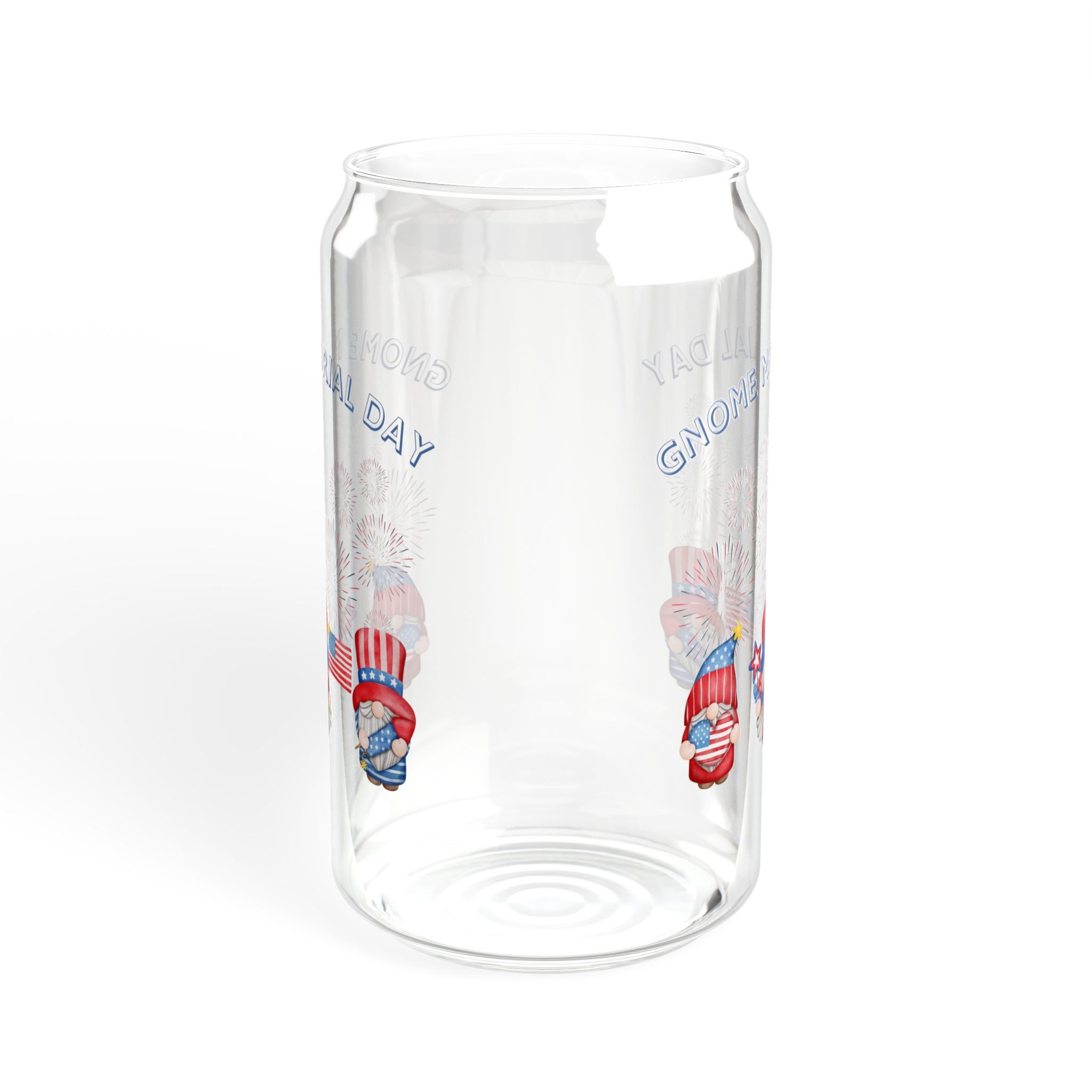 Gnome Memorial Day Sipper Glass, 16oz