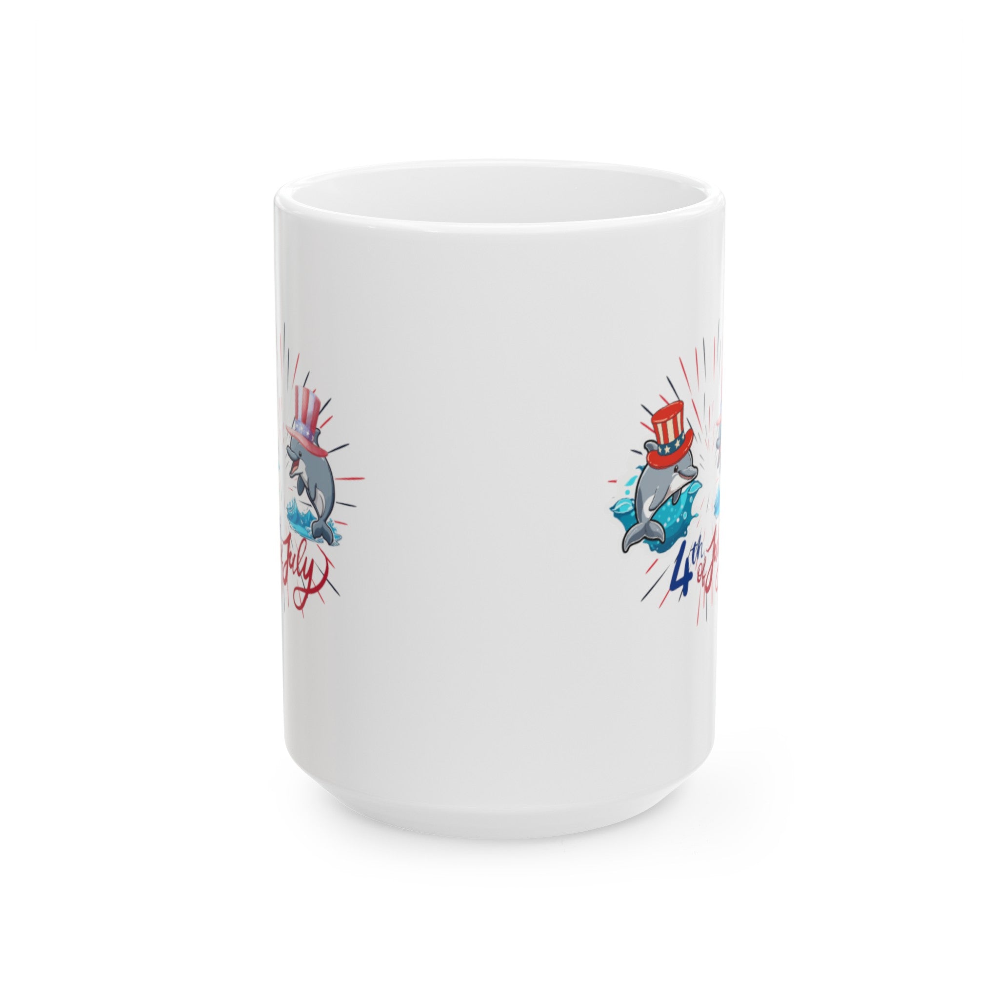 Splash 4th Of July Ceramic Mug, (11oz, 15oz)