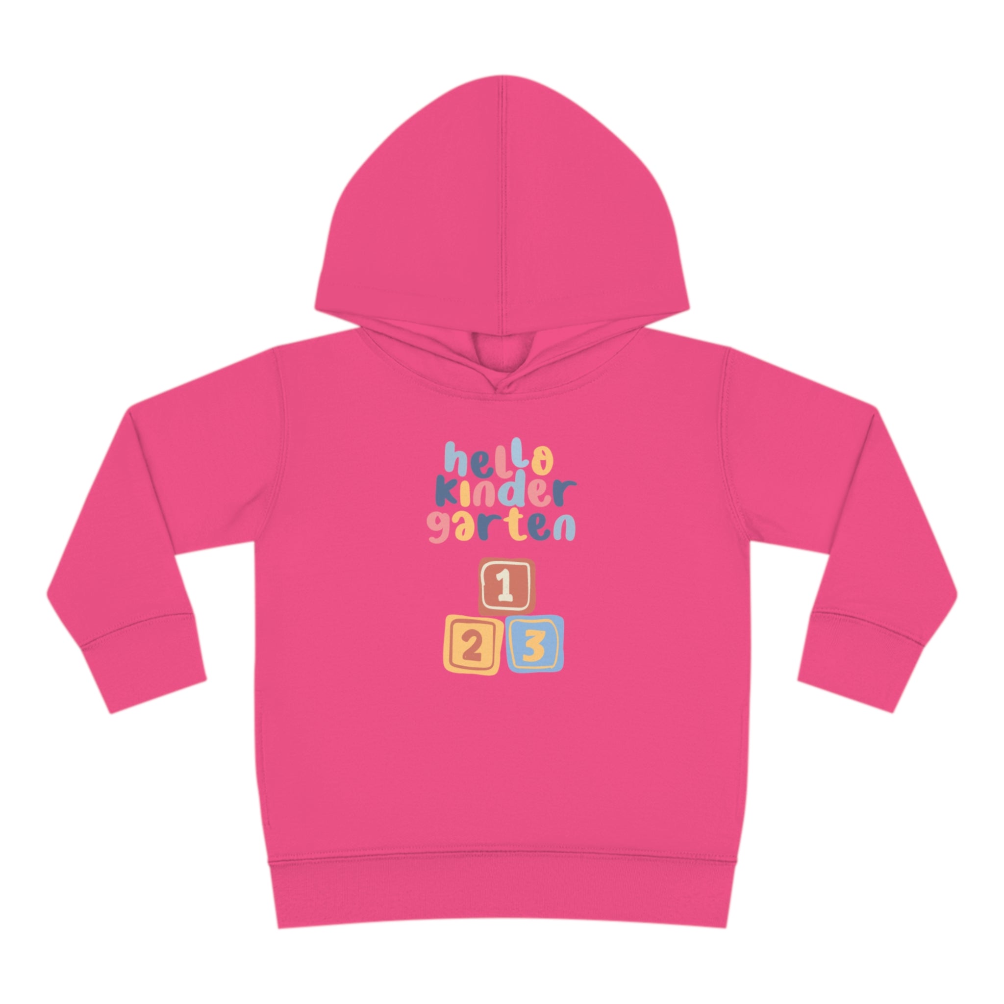 Hello Kindergarten Toddler Pullover Fleece Hoodie