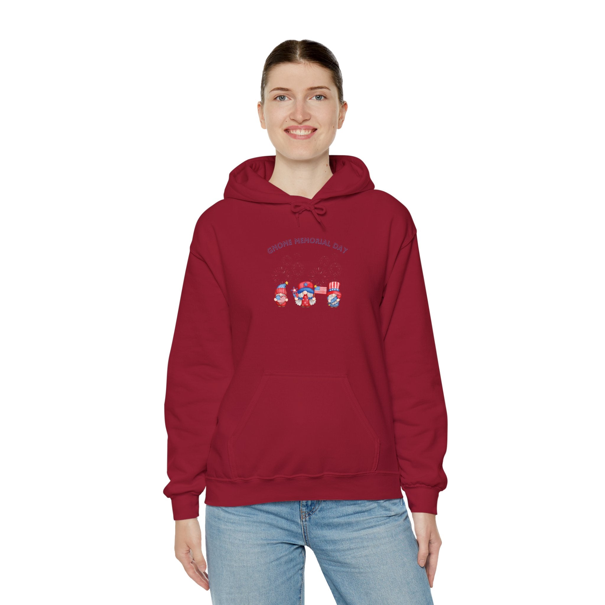 Gnome Memorial Day Hooded Sweatshirt