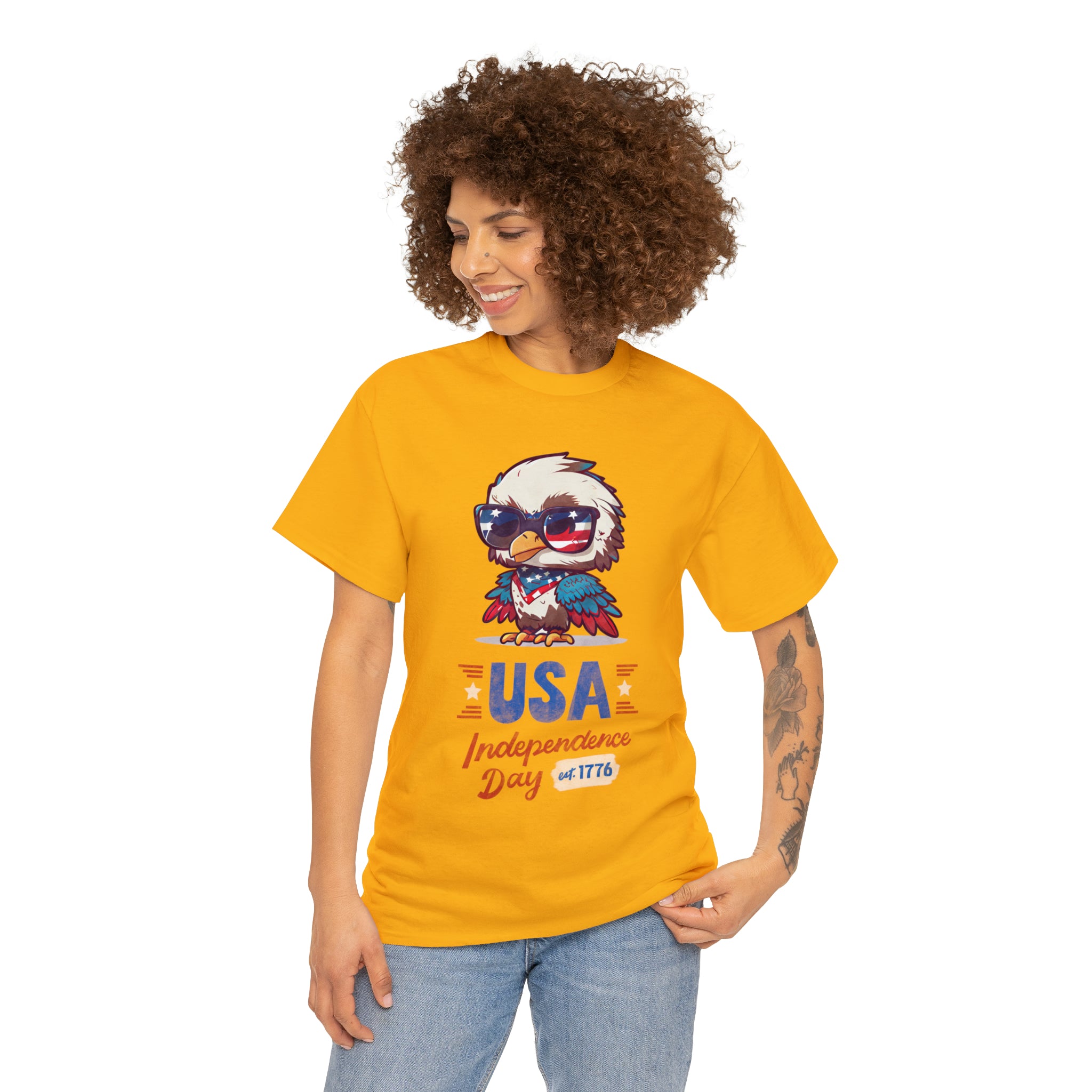 USA Independence Day Unisex Heavy Cotton Tee