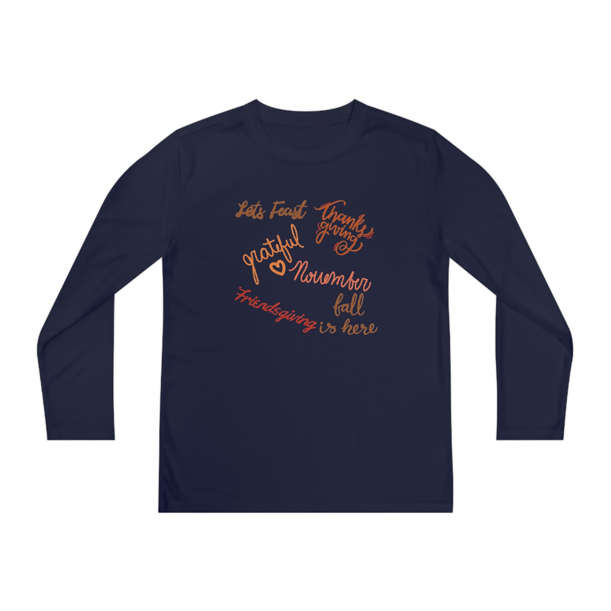 Thanksgiving Season Youth Long Sleeve Competitor Tee