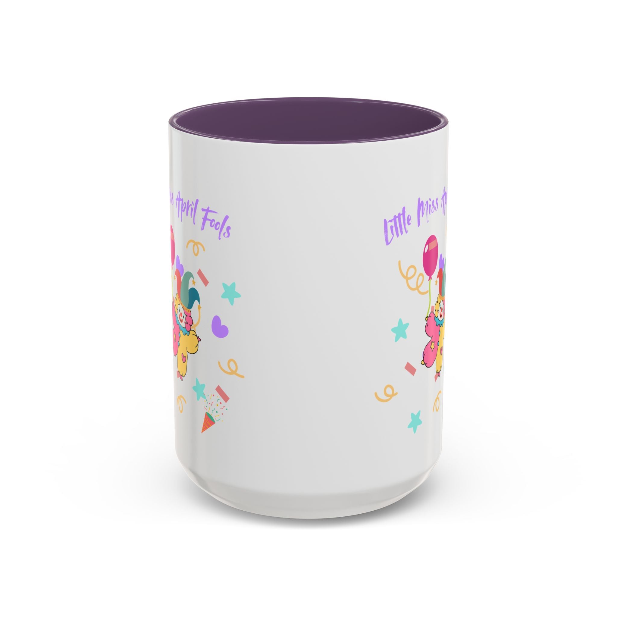 Little Miss April Fool's  Day Accent Coffee Mug - Fun & Whimsical 11oz/15oz