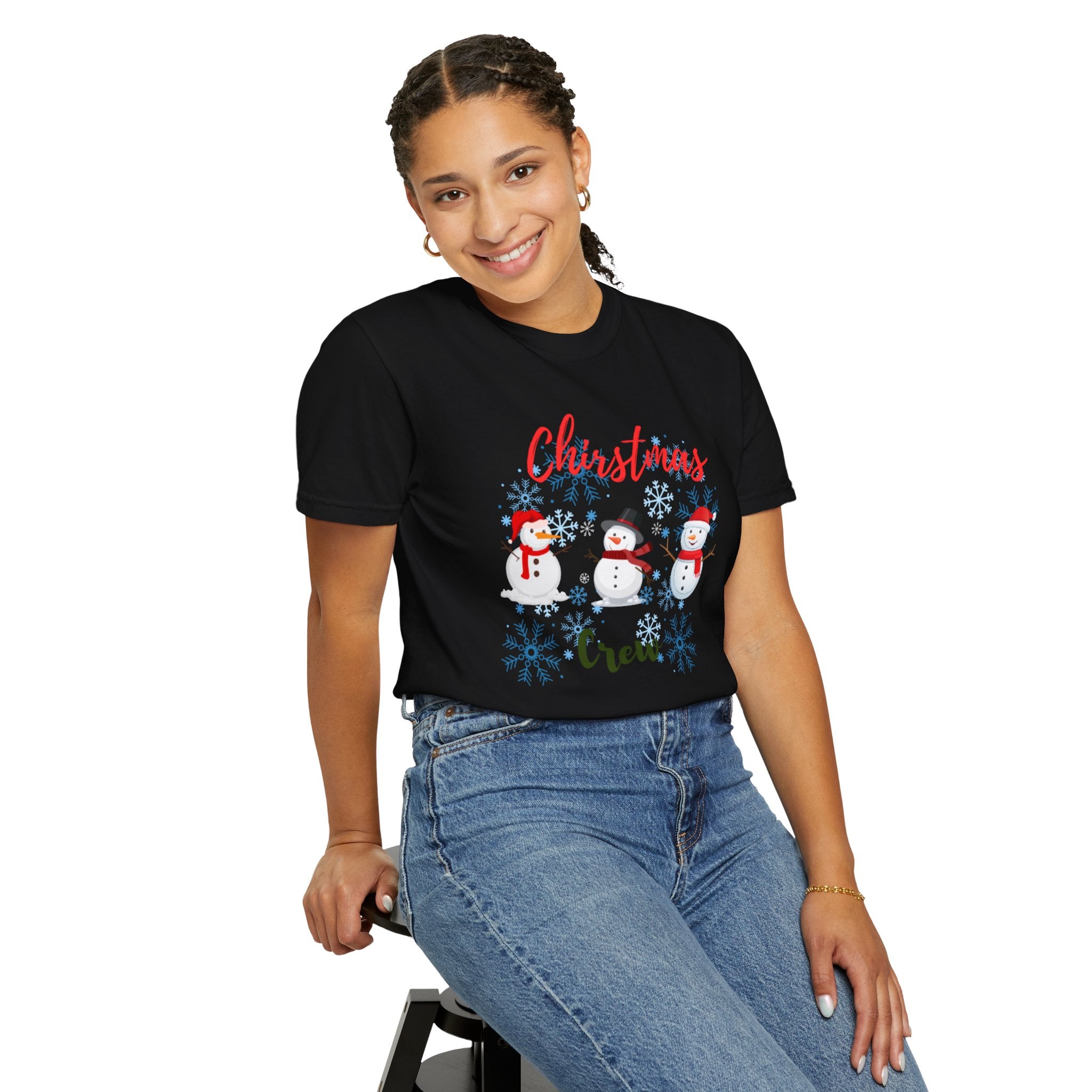 Christmas Crew Unisex Garment-Dyed T-shirt