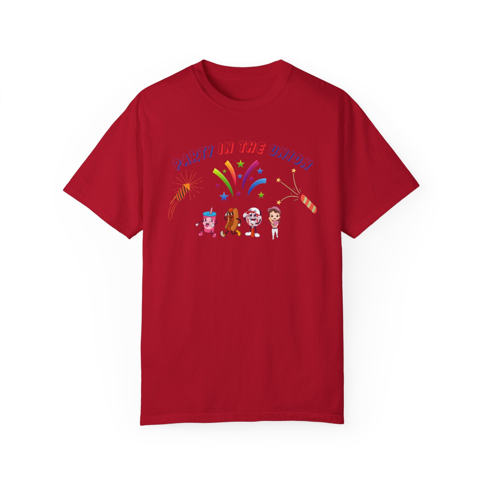 Party In The Union Unisex Garment-Dyed T-shirt