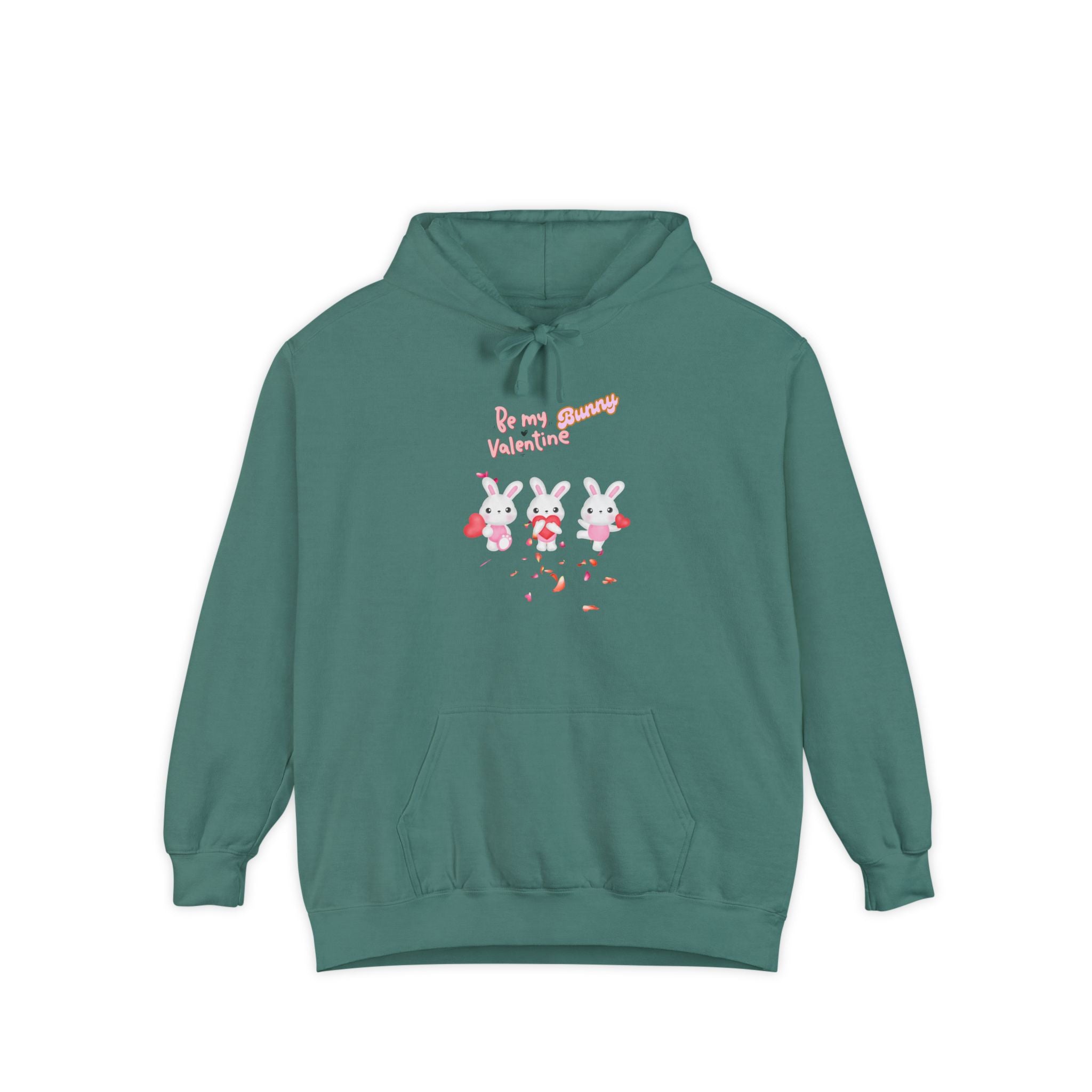 My Bunny Valentine Unisex Garment-Dyed Hoodie
