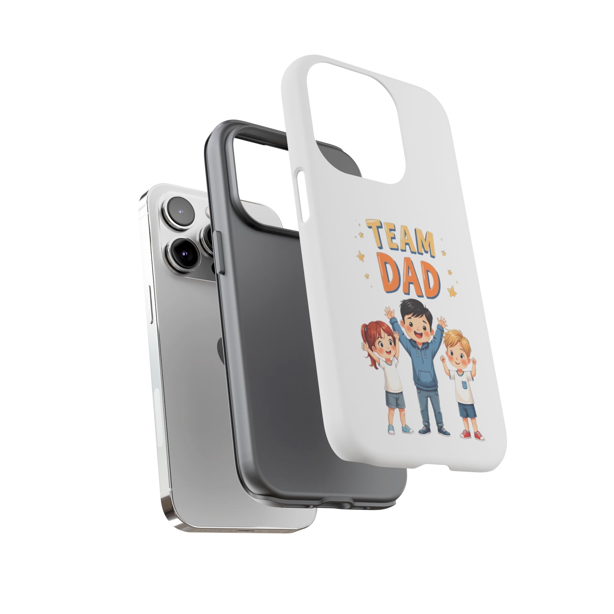 Team Dad Phone Case, Fun Gift for Fathers, Durable Phone Protector, Cute Dad Team Merchandise, Father's Day Special