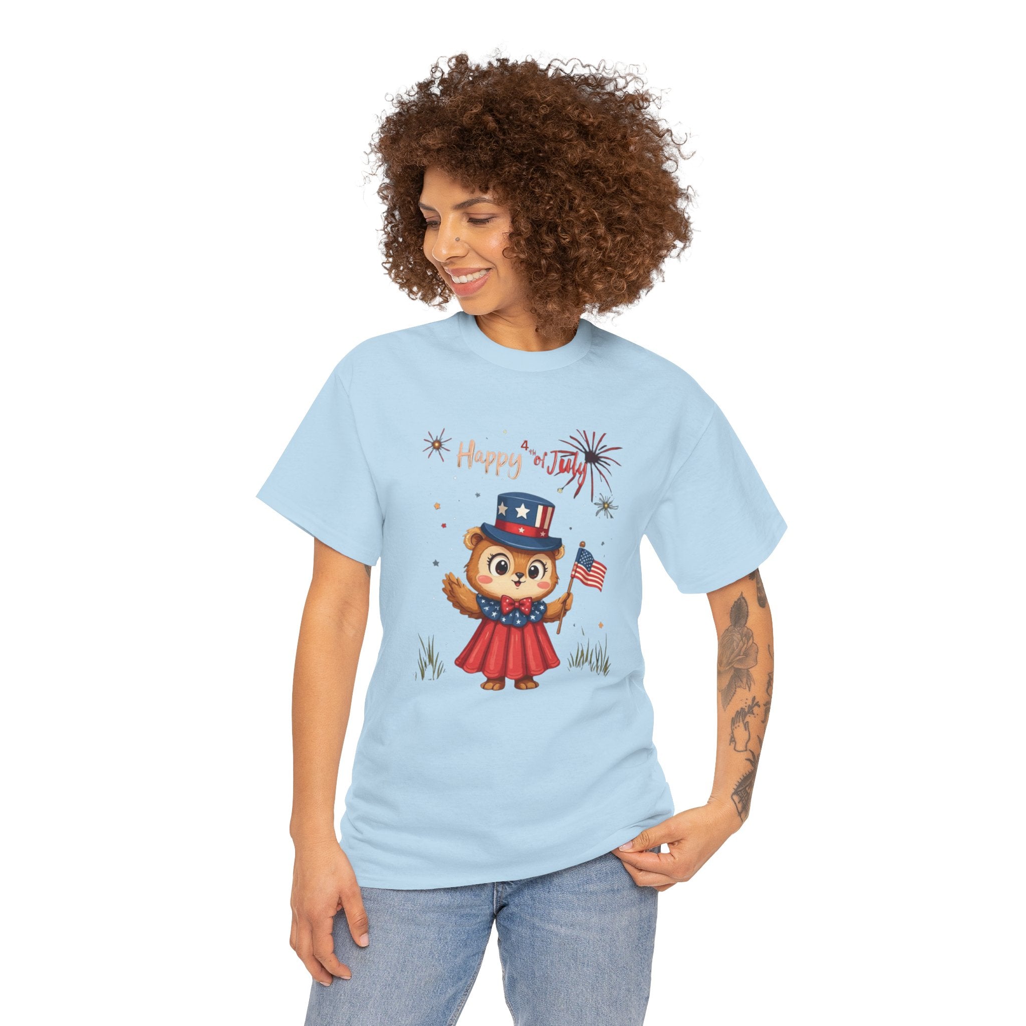 Happy Independence Day Unisex Heavy Cotton T-Shirt