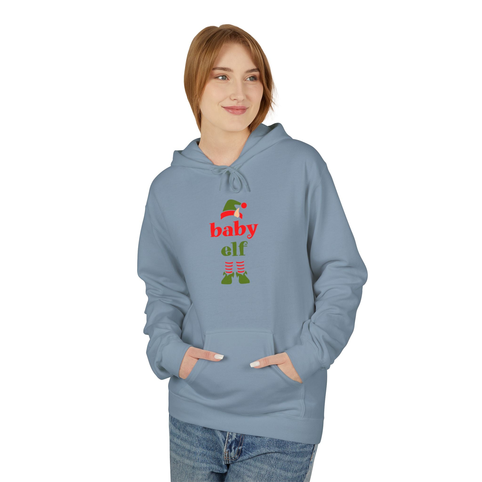 Baby Elf Unisex Midweight Softstyle Fleece Hoodie