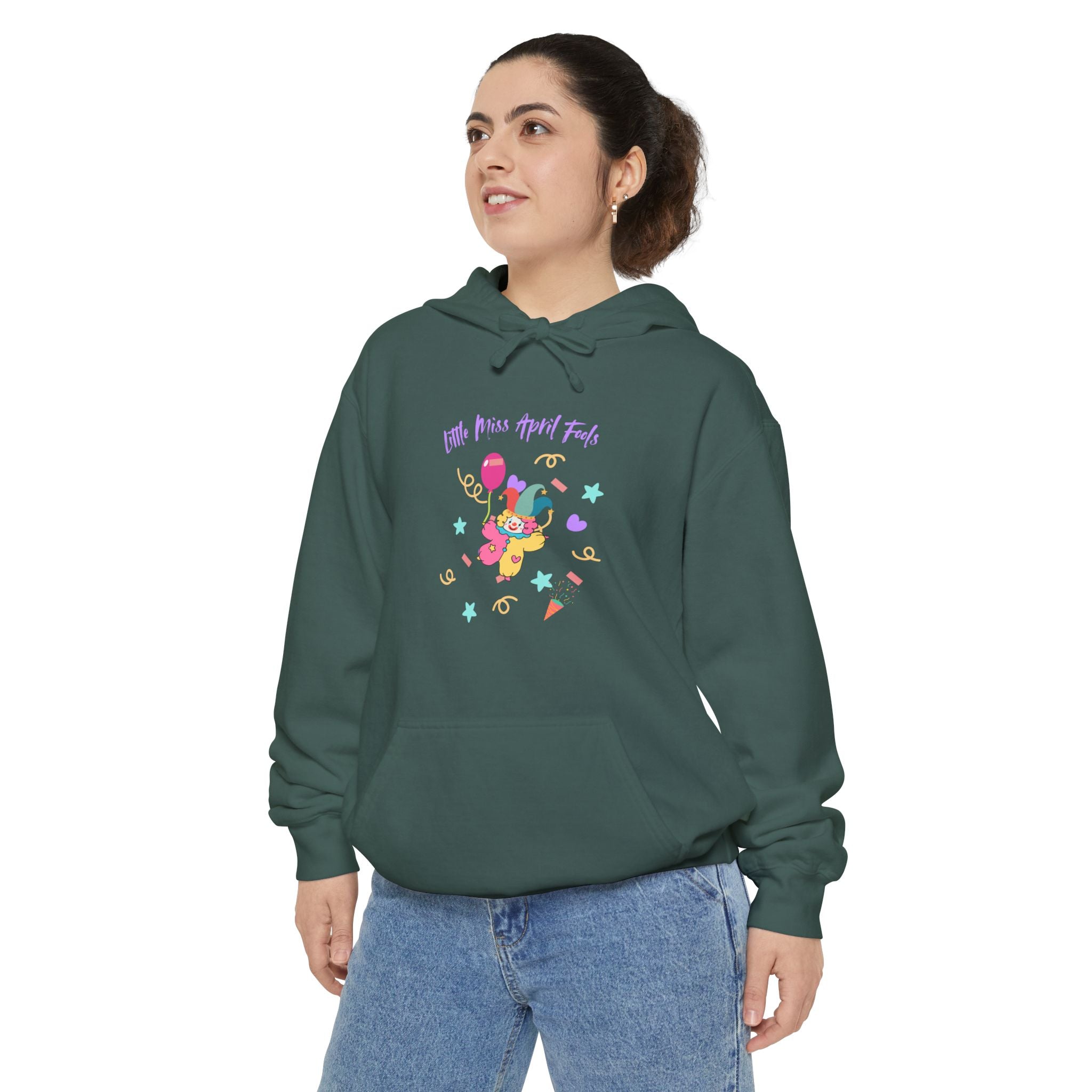 Little Miss April Fool's Day Fun Graphic Unisex Hoodie