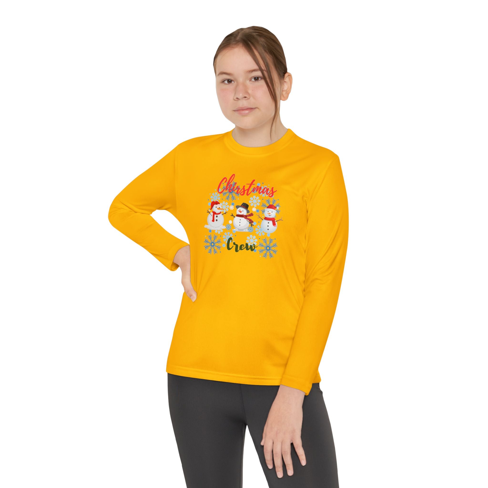 Christmas Crew Youth Long Sleeve Competitor Tee