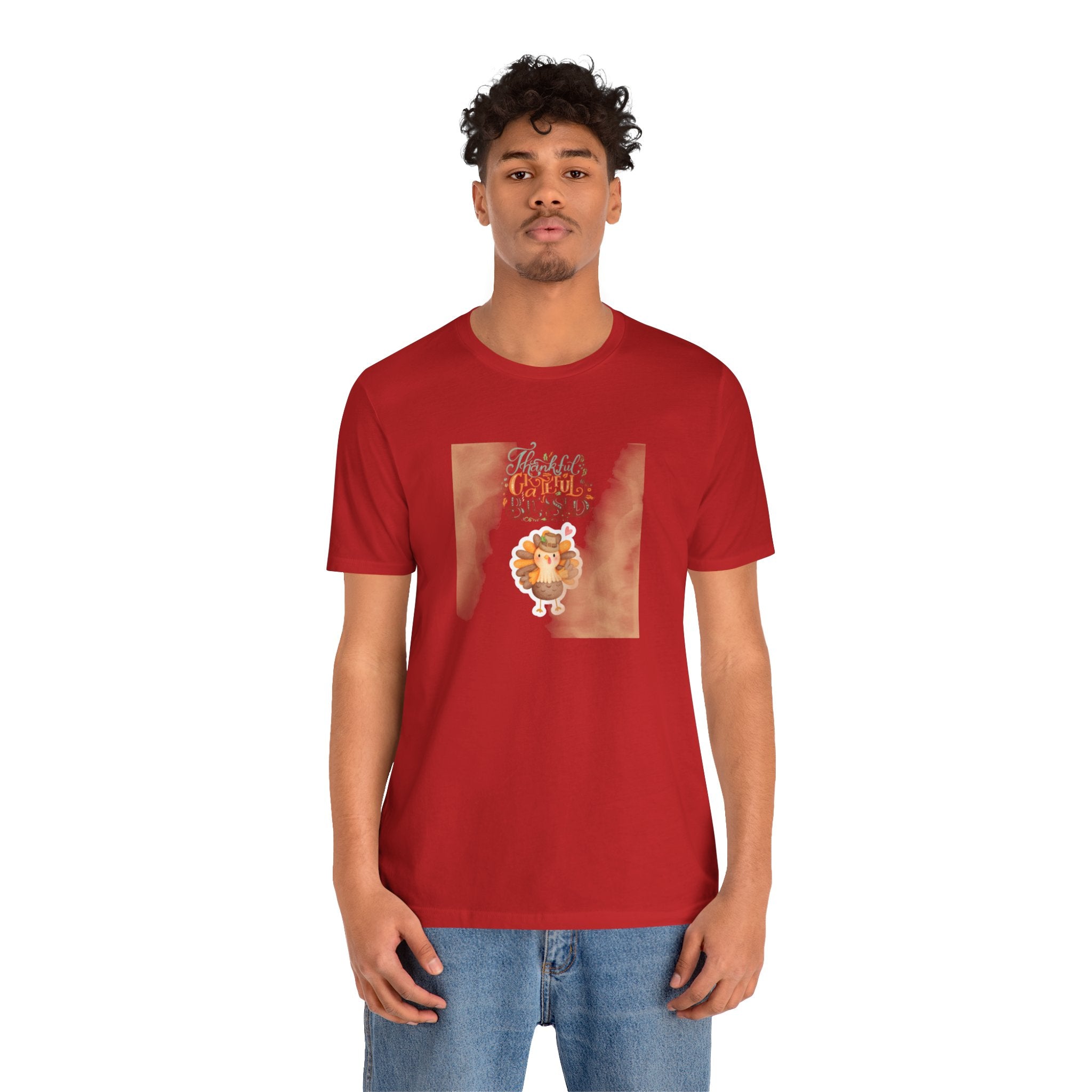Thankful Grateful Blessed Unisex Jersey Short Sleeve Tee