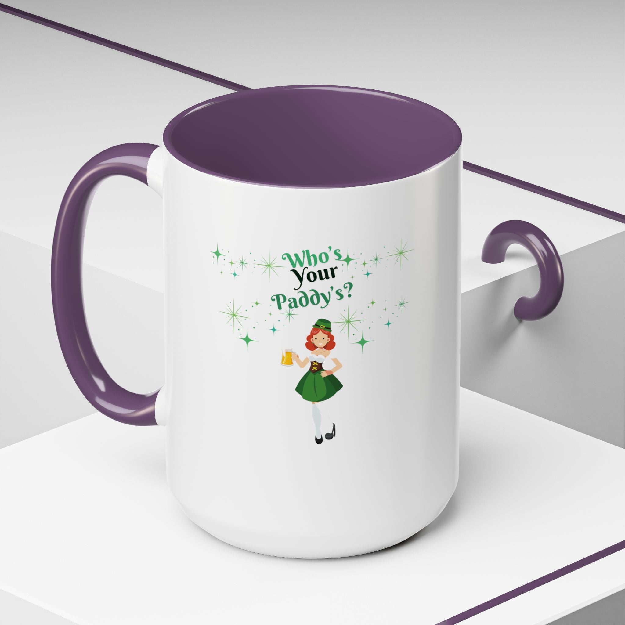 Who's Your Paddy's? Accent Coffee Mug
