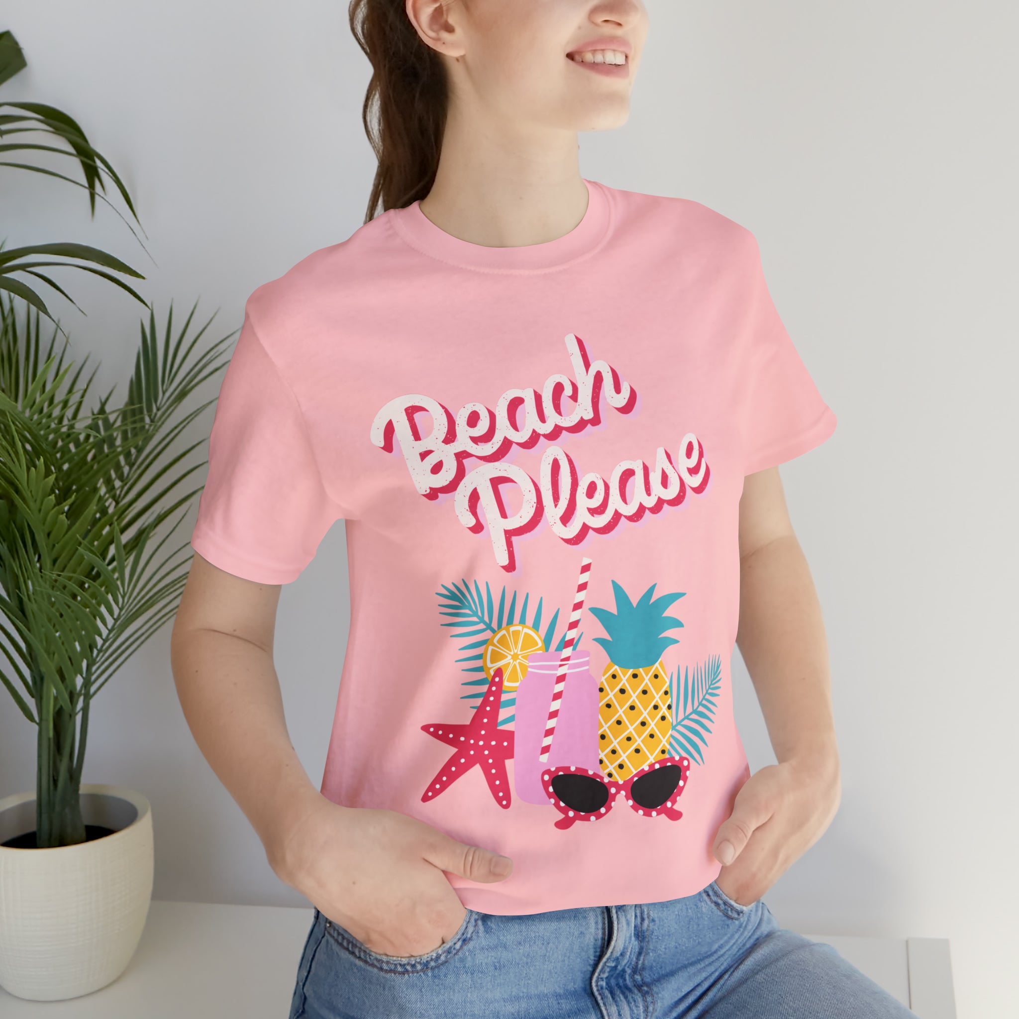 Beach Please Unisex Jersey Short Sleeve Tee
