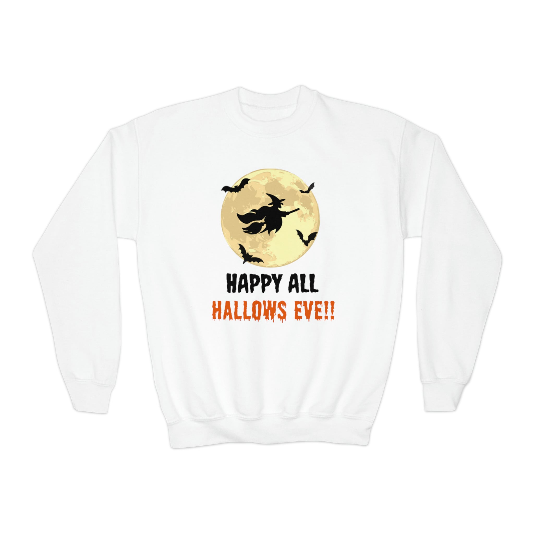 Happy All Hallows Eve Youth Crewneck Sweatshirt
