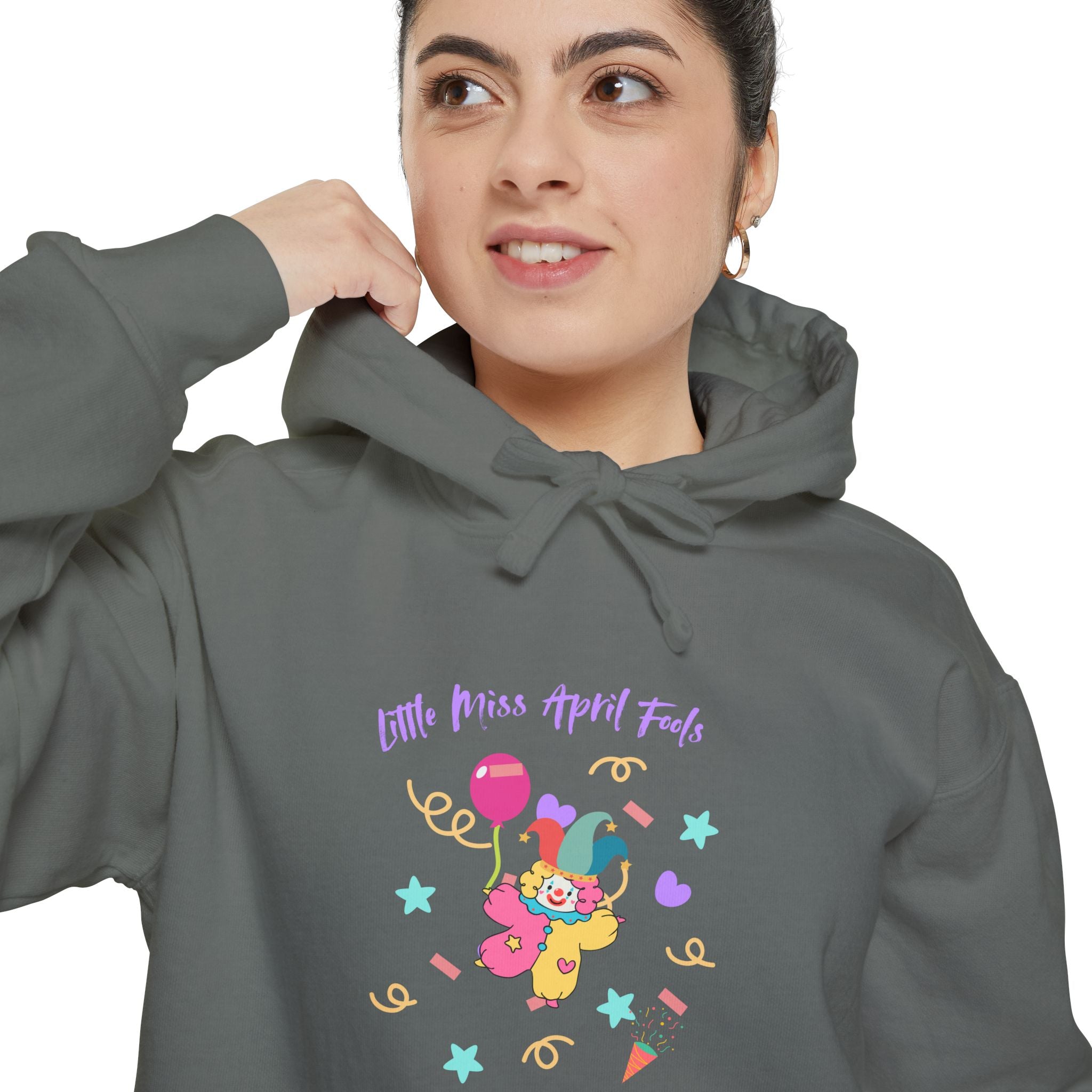 Little Miss April Fool's Day Fun Graphic Unisex Hoodie